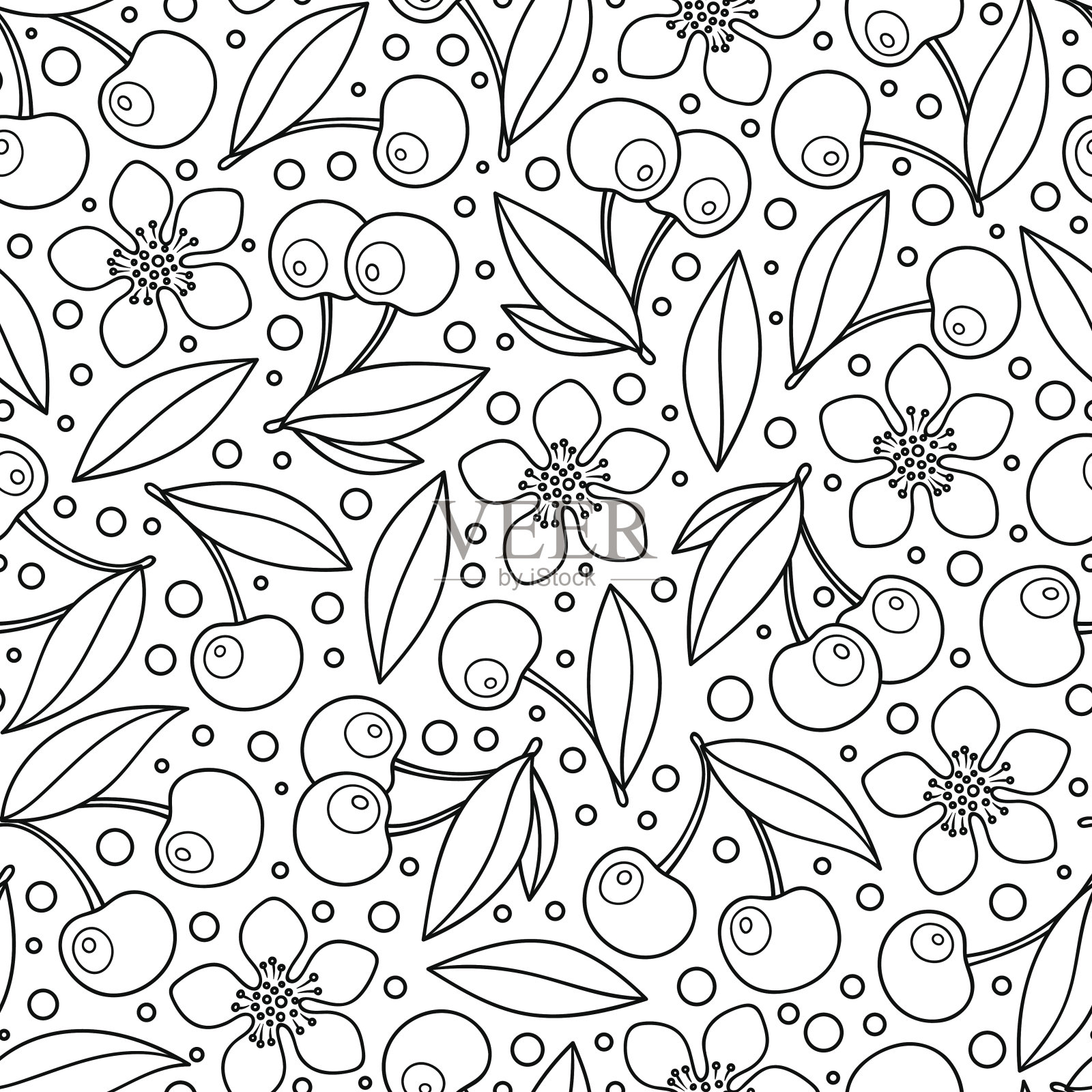 无缝背景涂鸦风格。插画图片素材