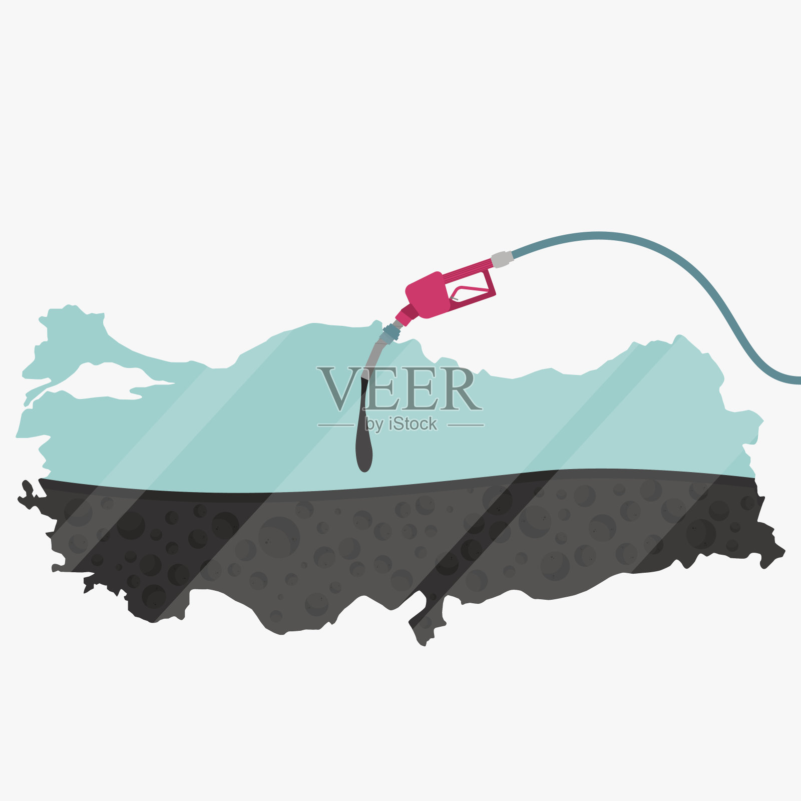 土耳其的石油插画图片素材