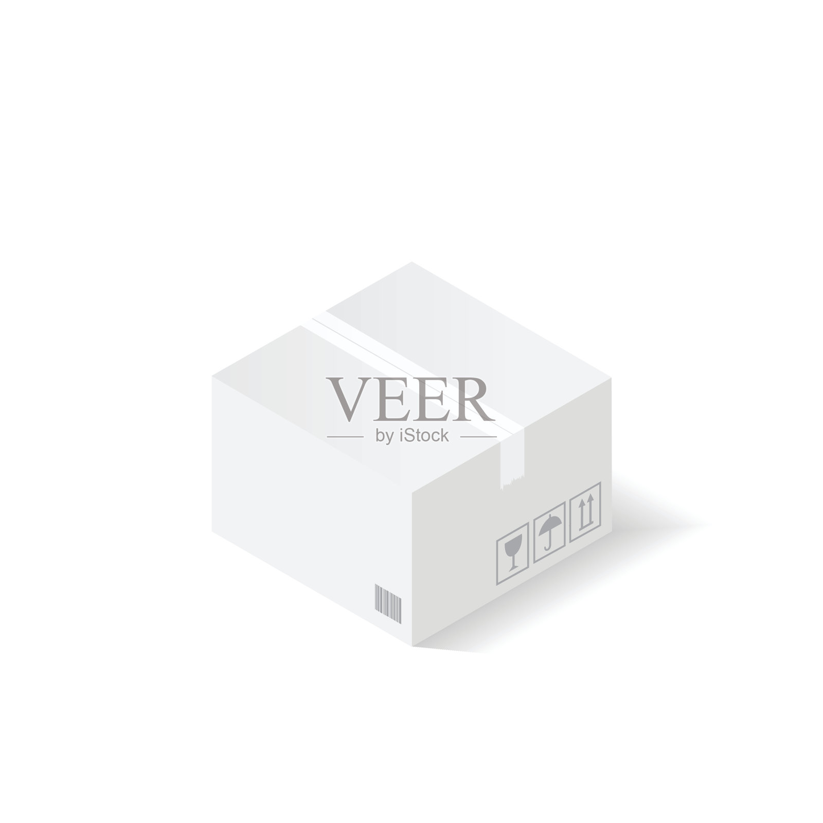 纸箱纸板盒。交付和包装。交通、运输。设计元素图片