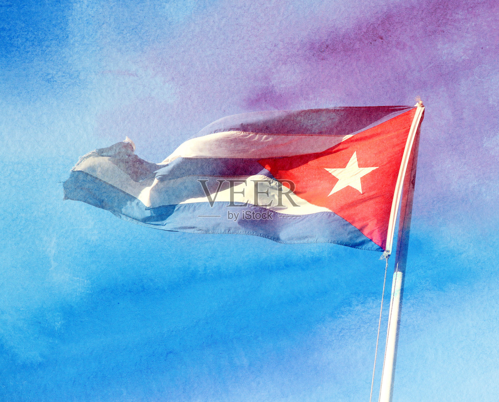 古巴国旗图片照片摄影图片