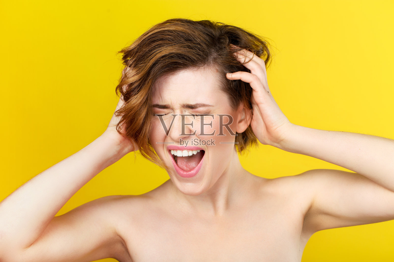 试着处理自己的情绪照片摄影图片