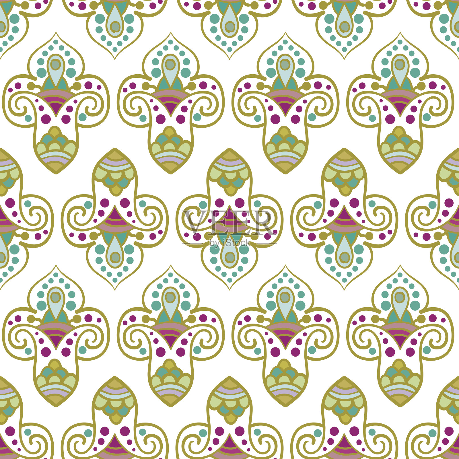 无缝的抽象模式插画图片素材