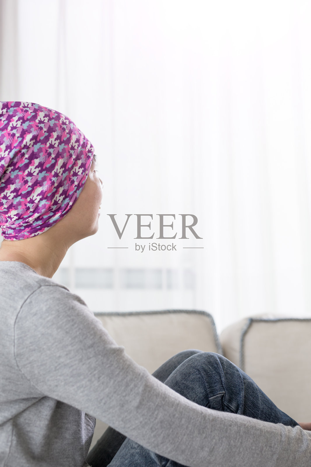 患癌症的妇女照片摄影图片