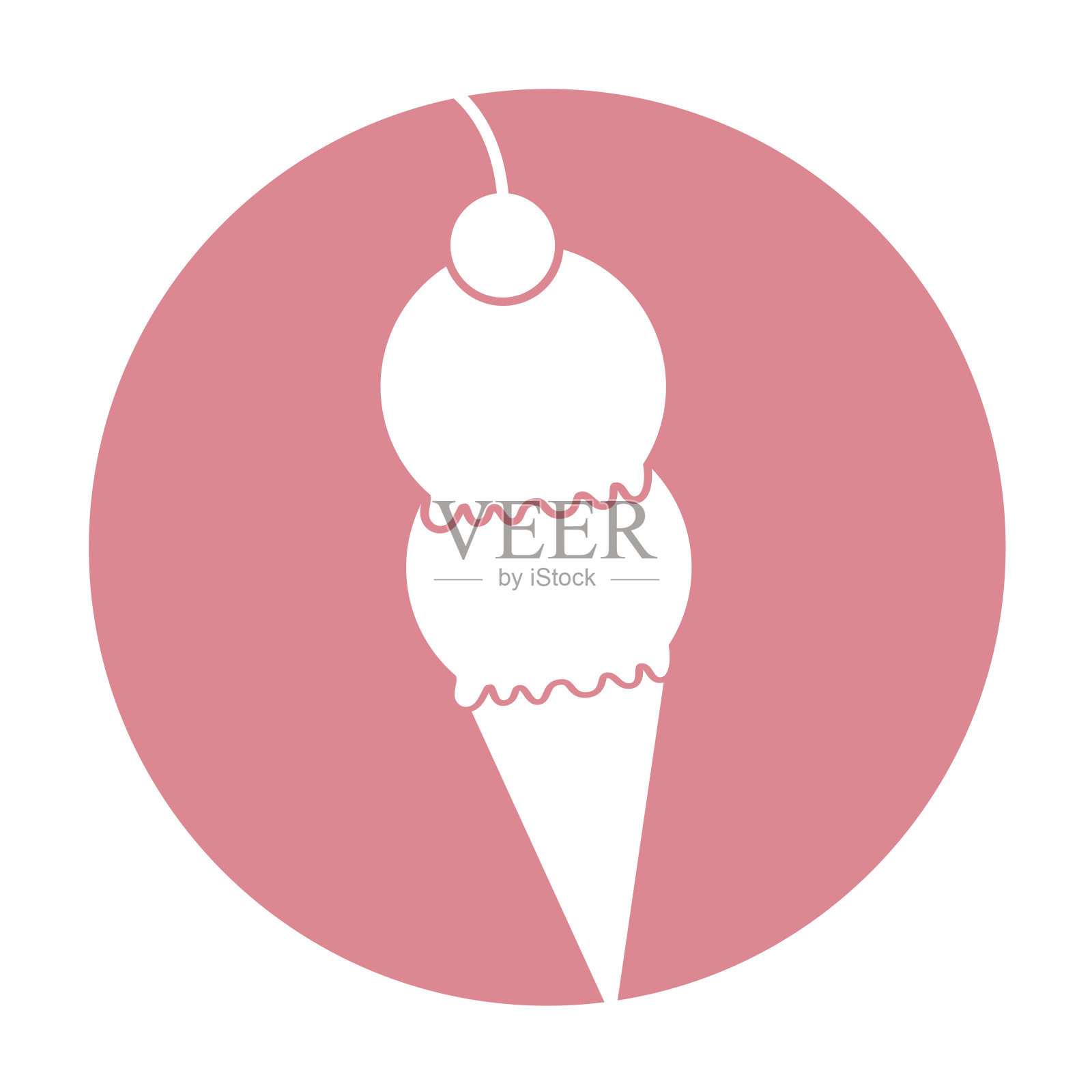 美味的蛋卷冰淇淋设计元素图片