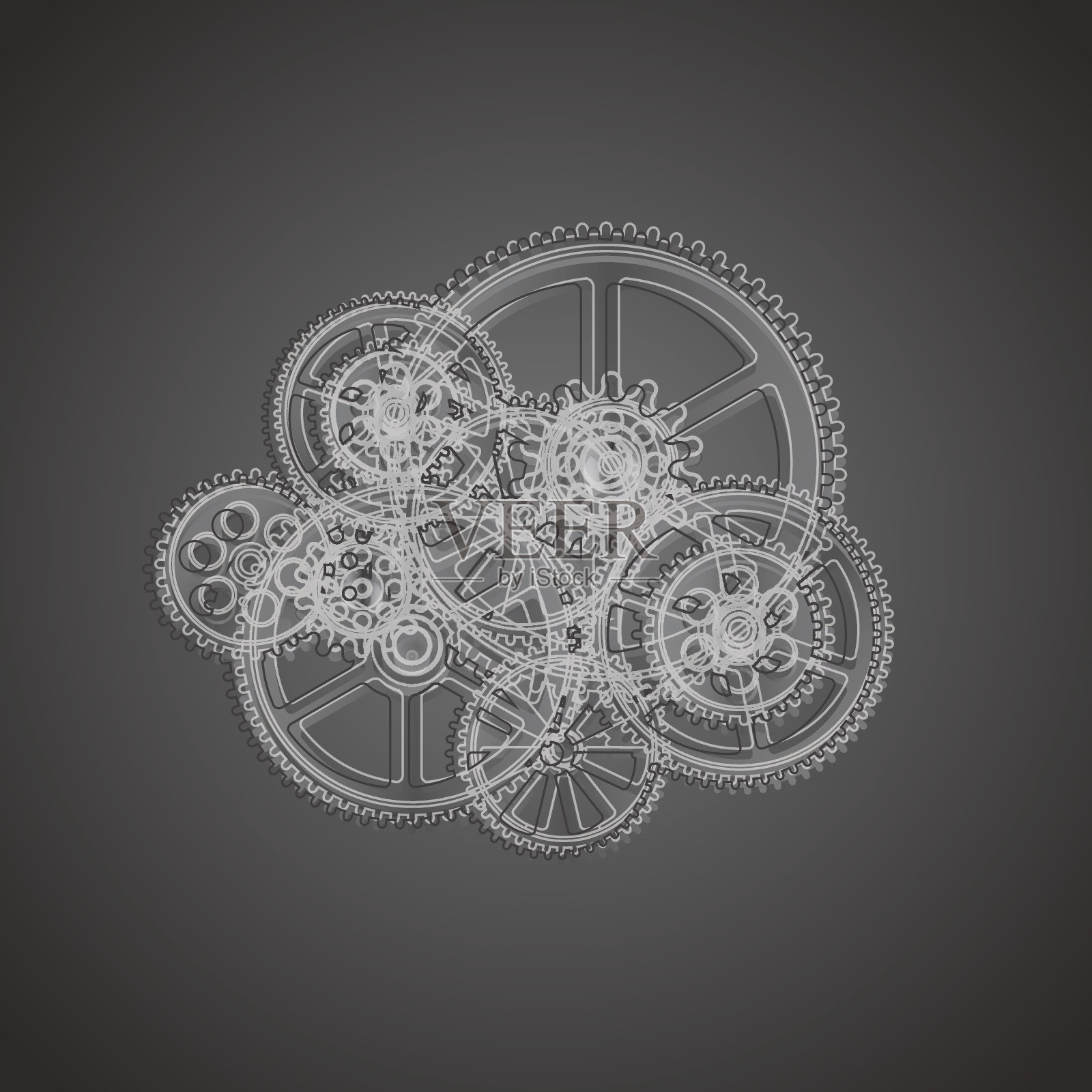 齿轮插画图片素材