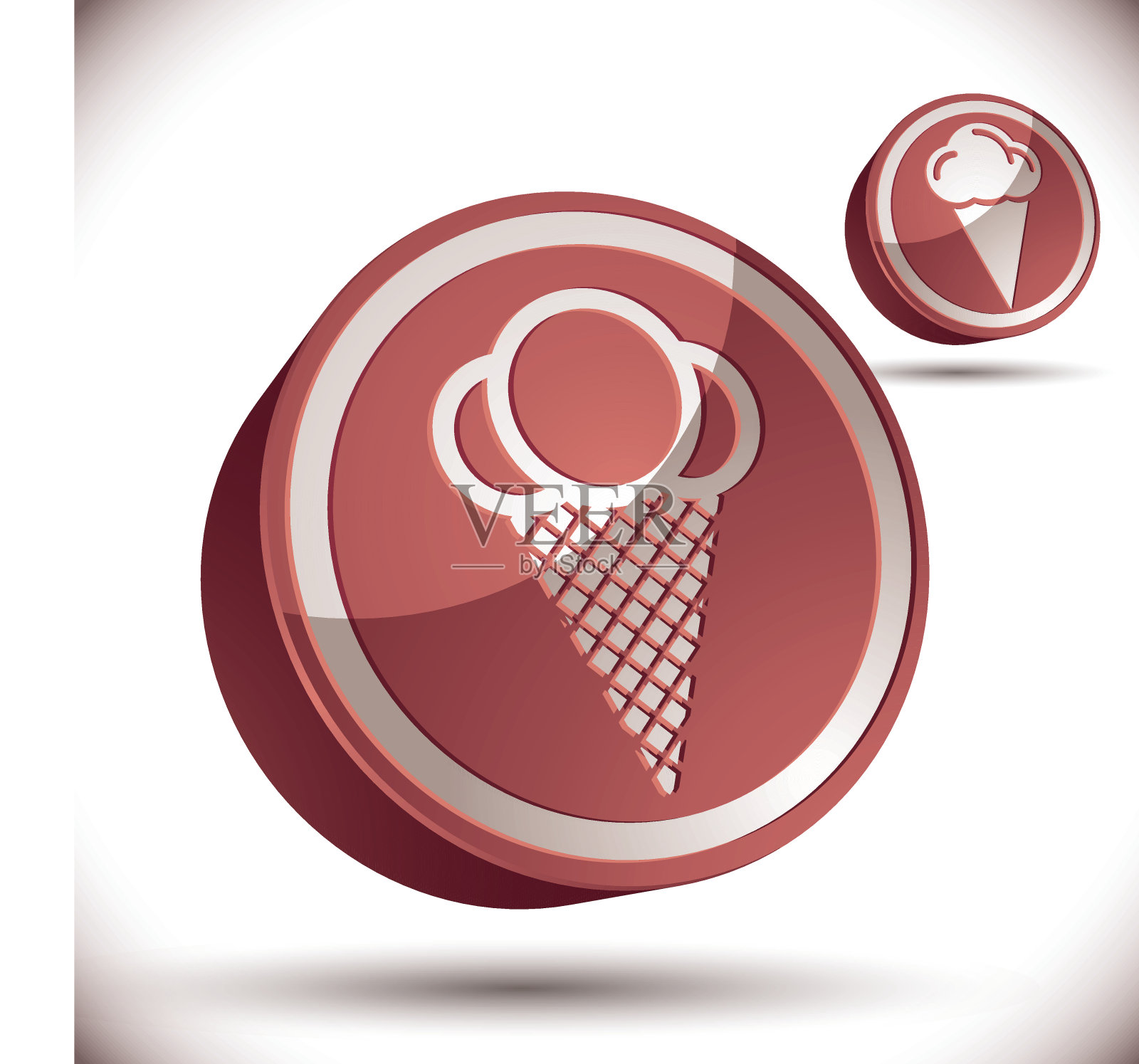 冰淇淋图标。插画图片素材