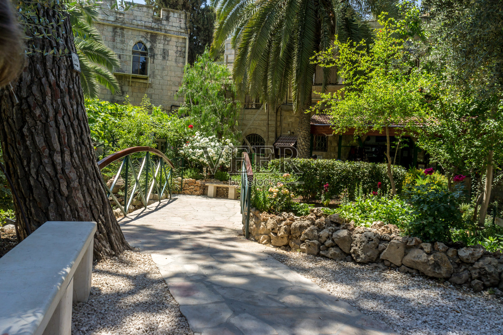 以色列耶路撒冷的花园坟墓照片摄影图片