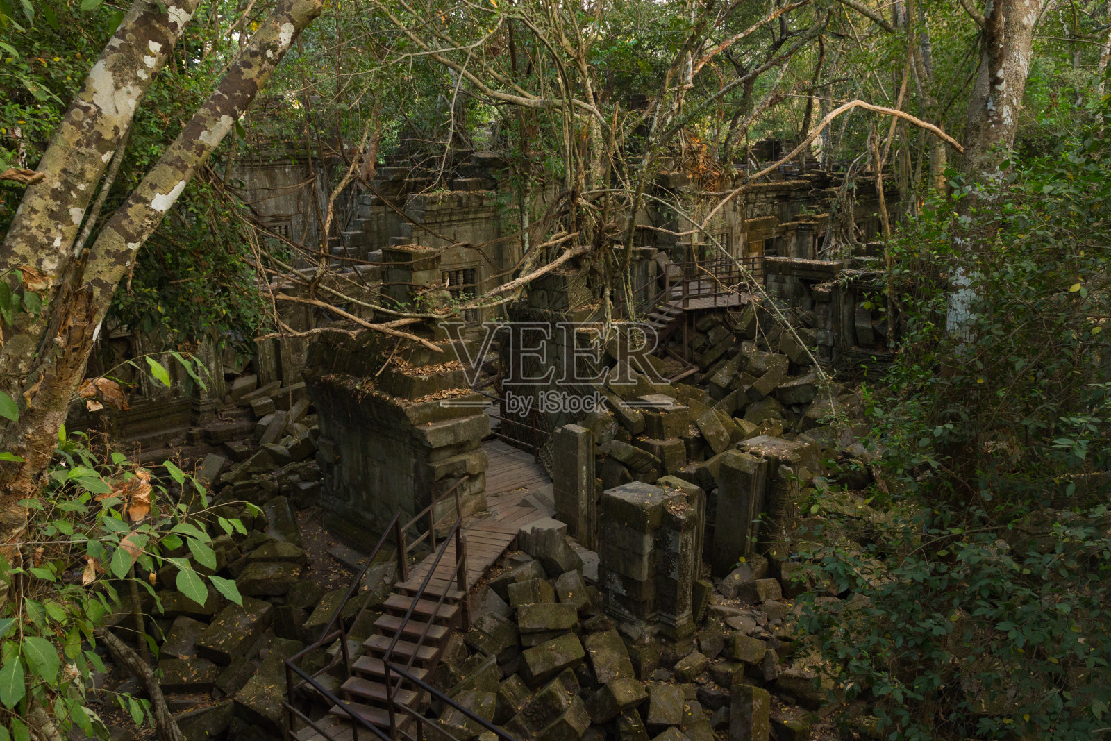 柬埔寨吴哥窟明密里寺照片摄影图片