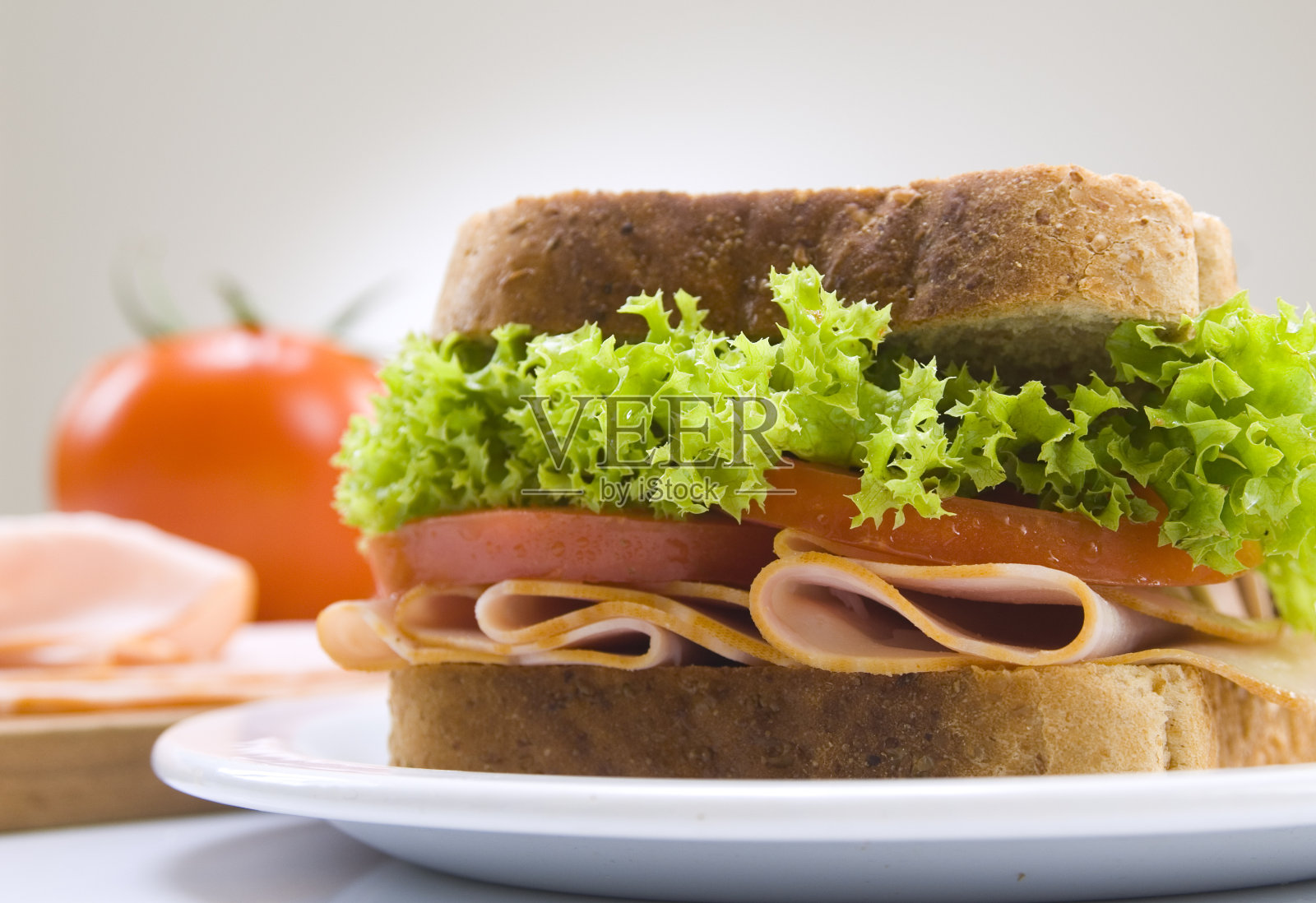 他三明治照片摄影图片