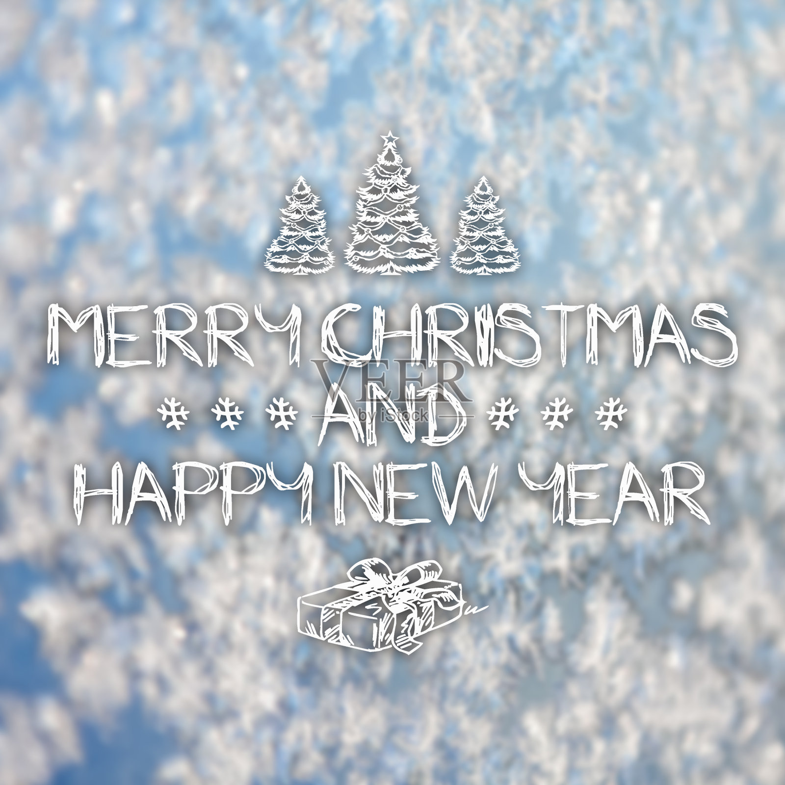 圣诞快乐，并寄上新年贺卡照片摄影图片