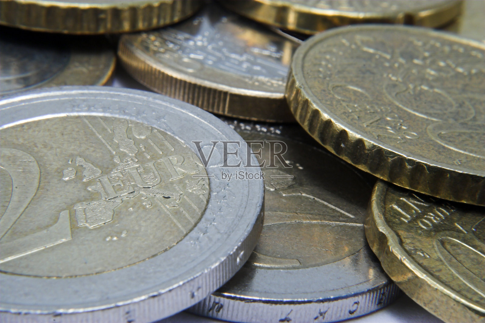 欧元。照片摄影图片