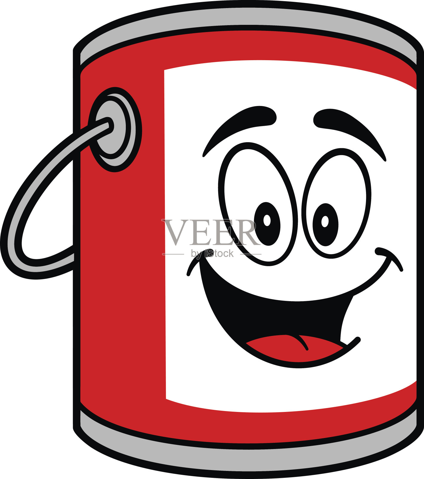 油漆桶吉祥物设计元素图片