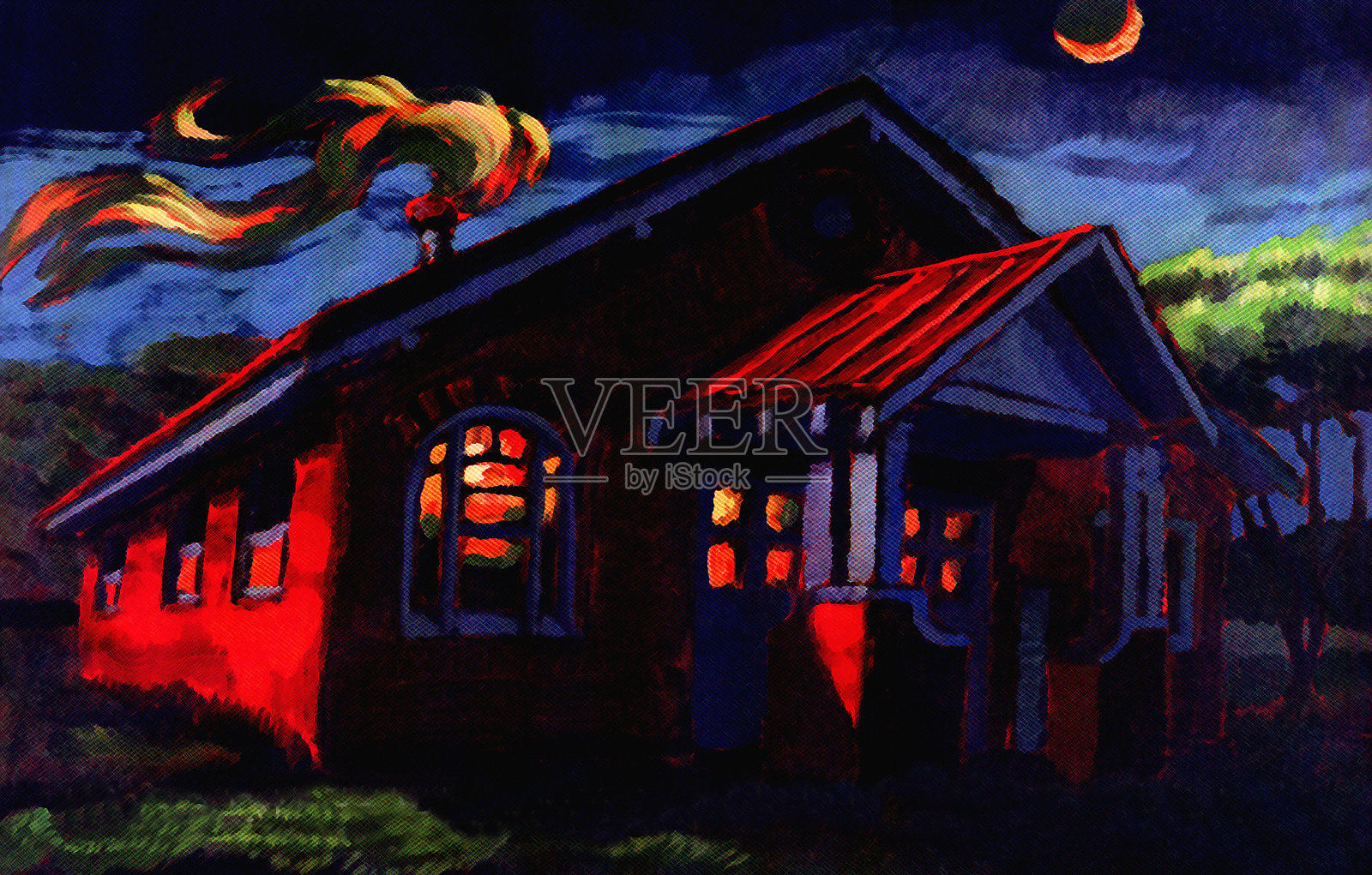 消防局插画图片素材