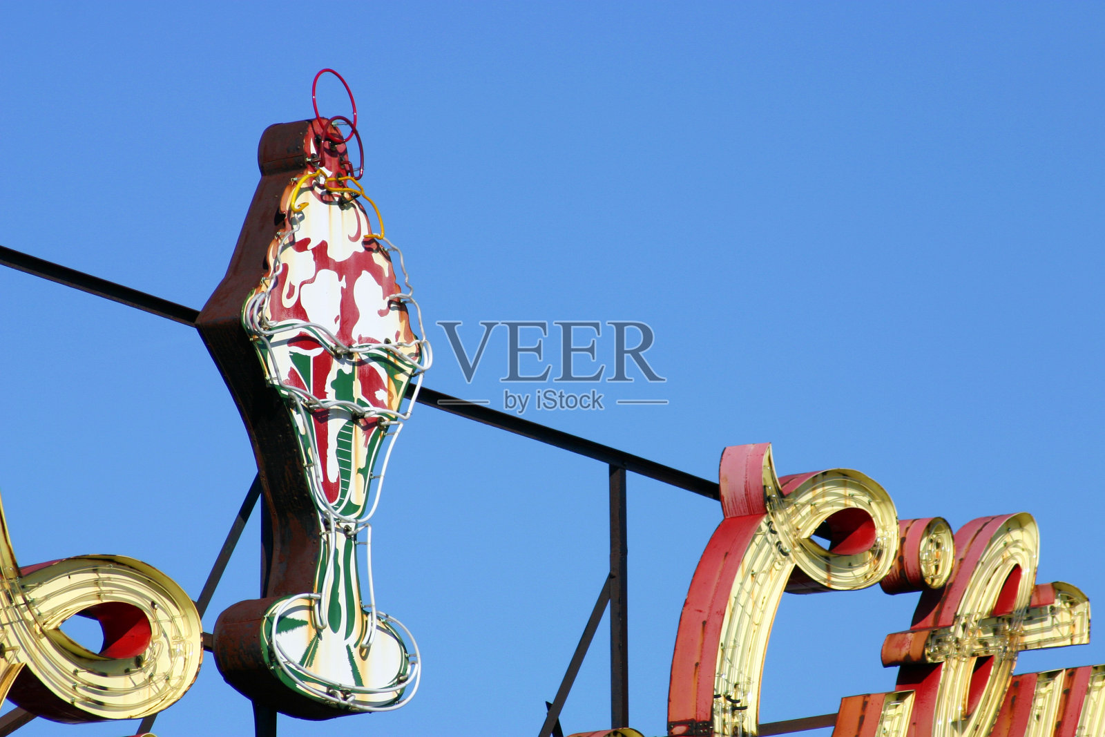 冰淇淋的迹象照片摄影图片