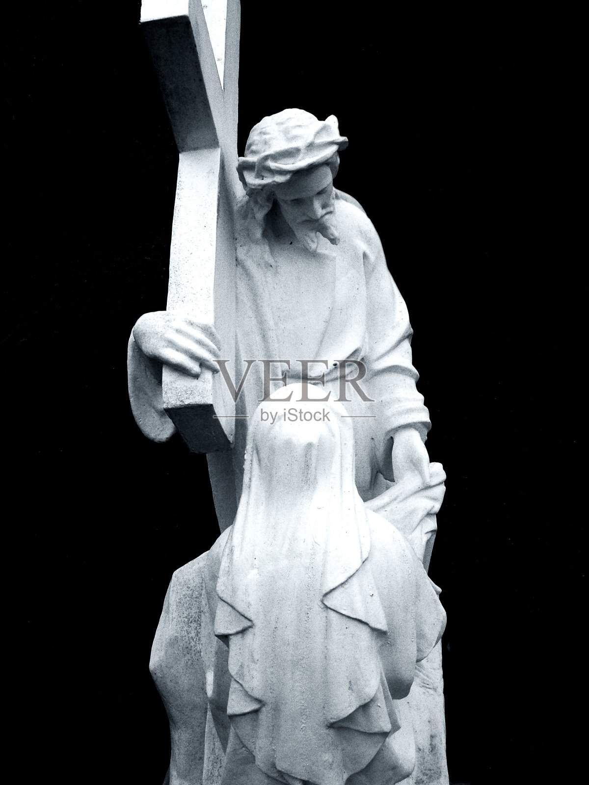 耶稣用十字架祝福照片摄影图片