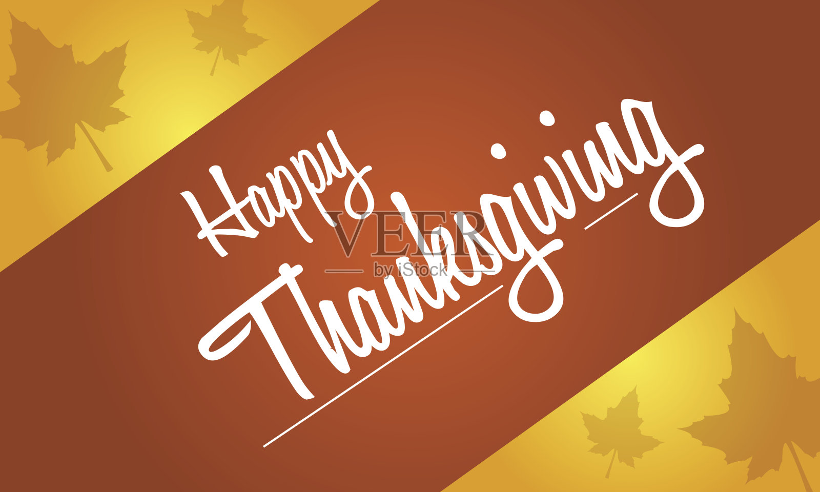 快乐感恩节背景与秋天矢量插图插画图片素材