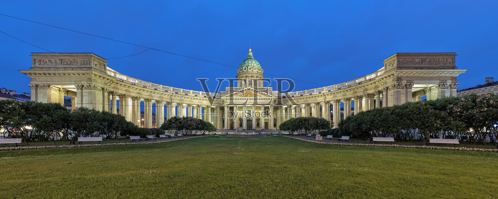 俄罗斯圣彼得堡喀山大教堂(喀山圣母大教堂)照片摄影图片