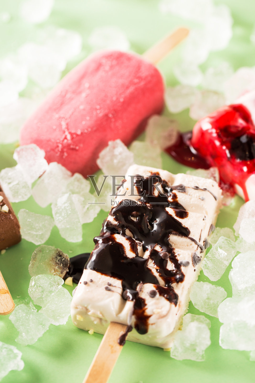 有冰的冰棒照片摄影图片