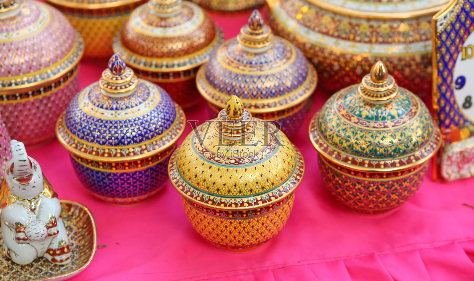 手工班加隆是传统的泰国照片摄影图片