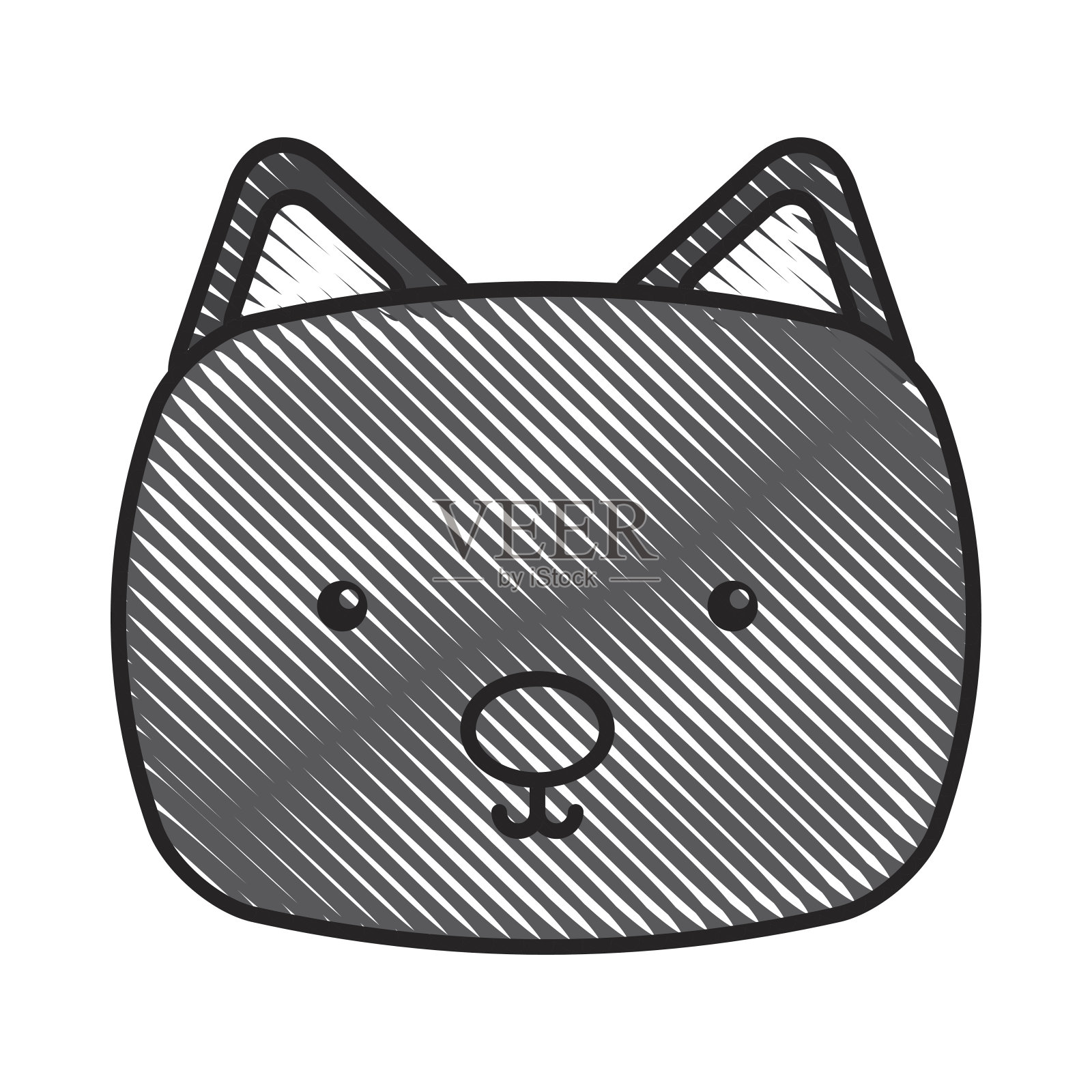 可爱温柔的猫设计元素图片