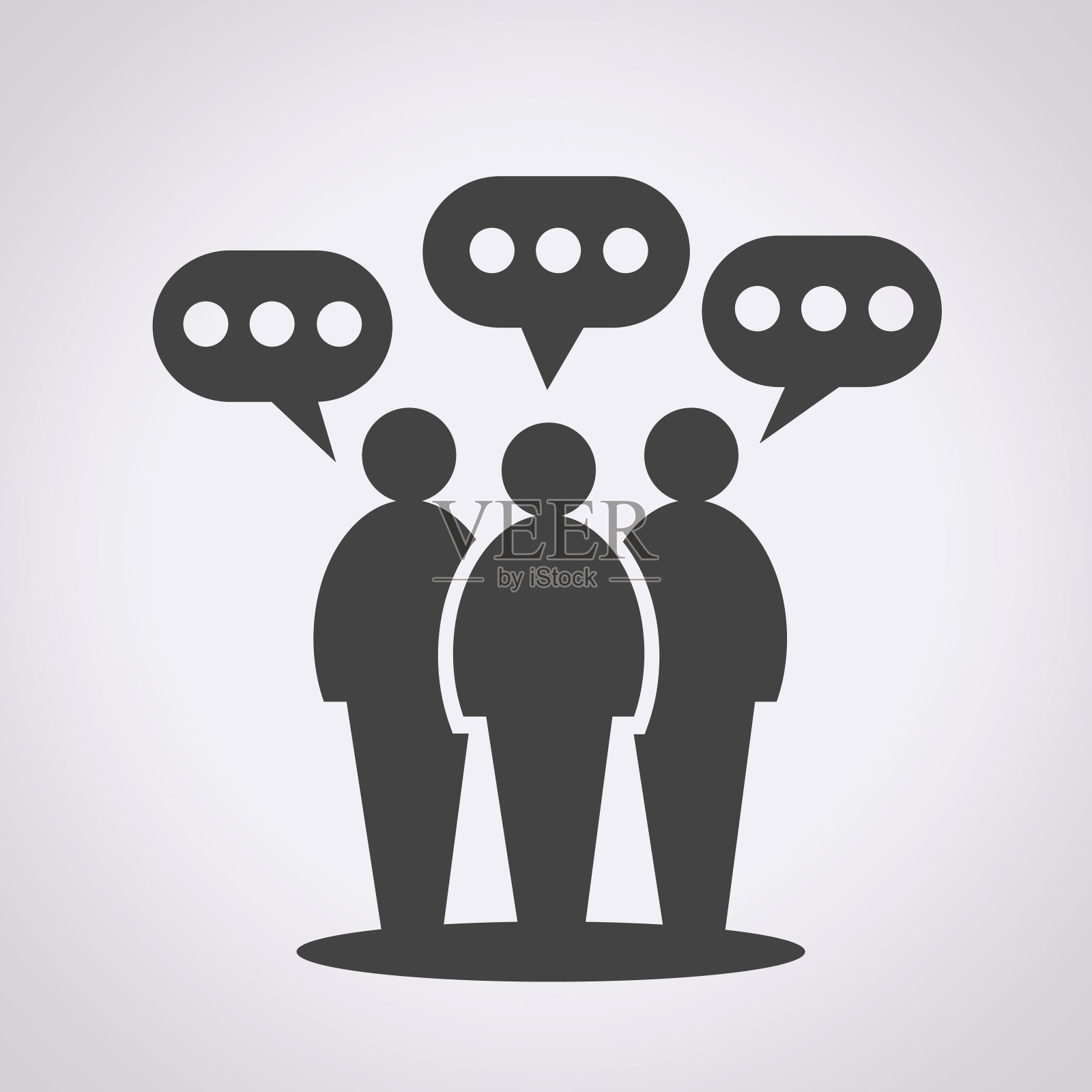 People Speech气泡图标插画图片素材