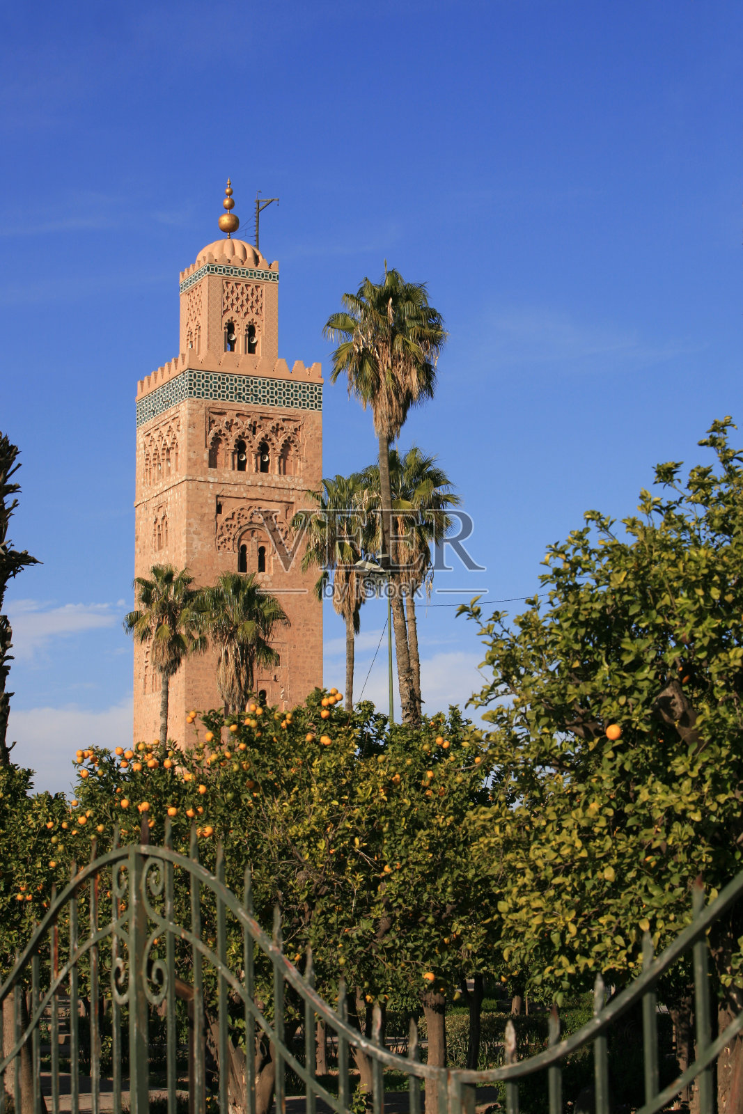 摩洛哥马拉喀什库图比亚清真寺照片摄影图片