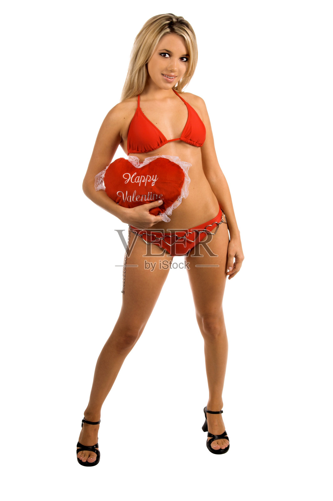 情人节女孩照片摄影图片