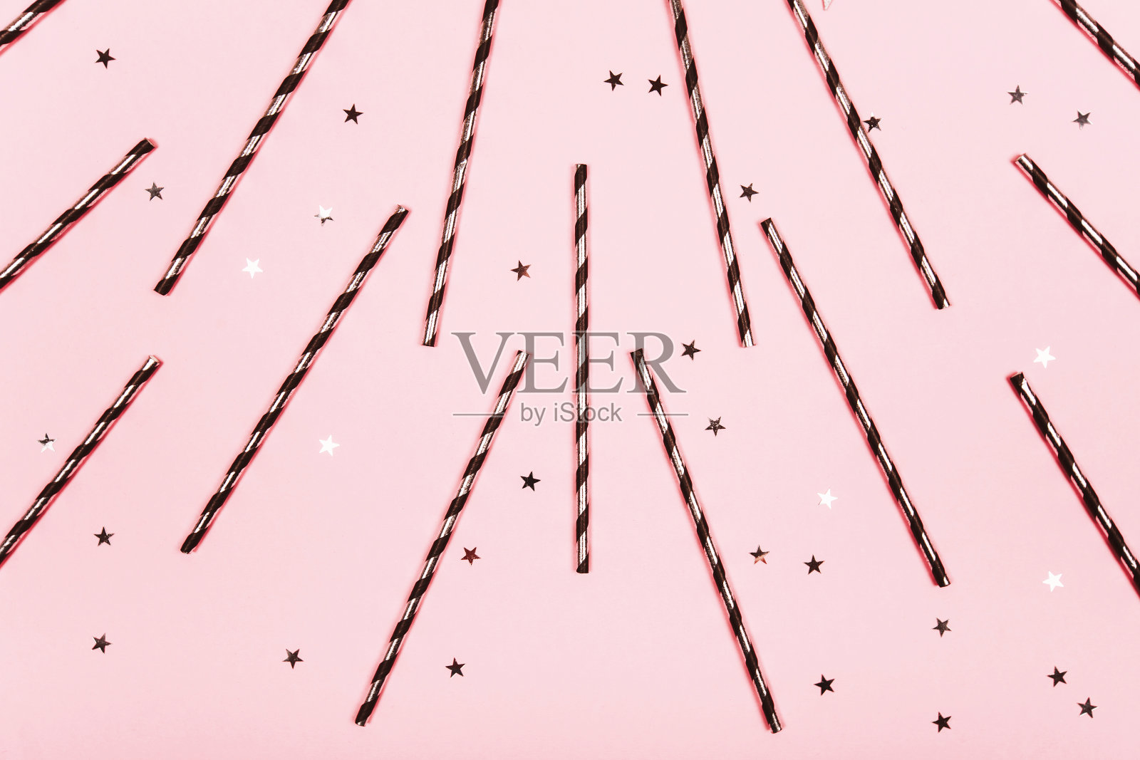 节日粉色背景，平铺照片摄影图片