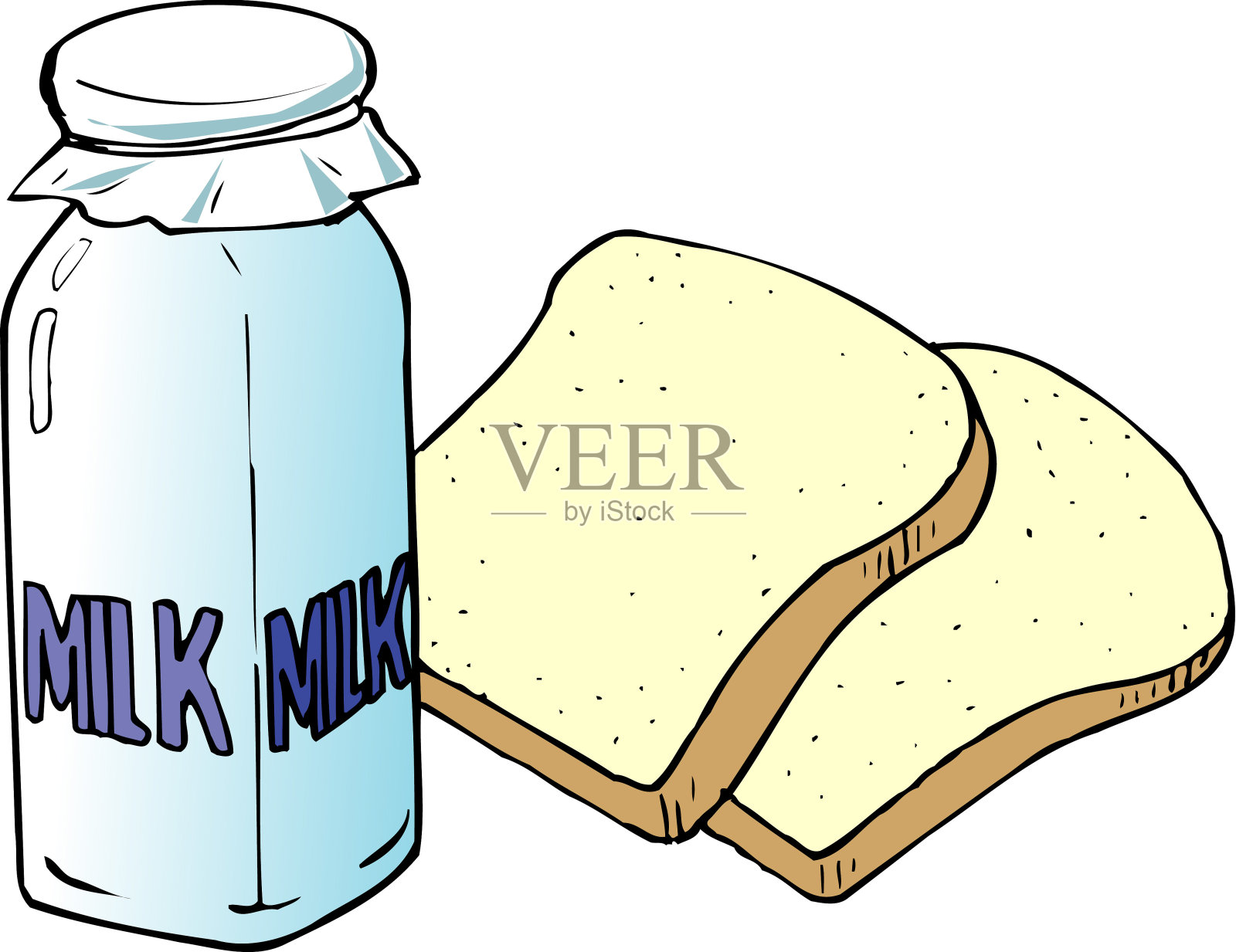 牛奶设计元素图片