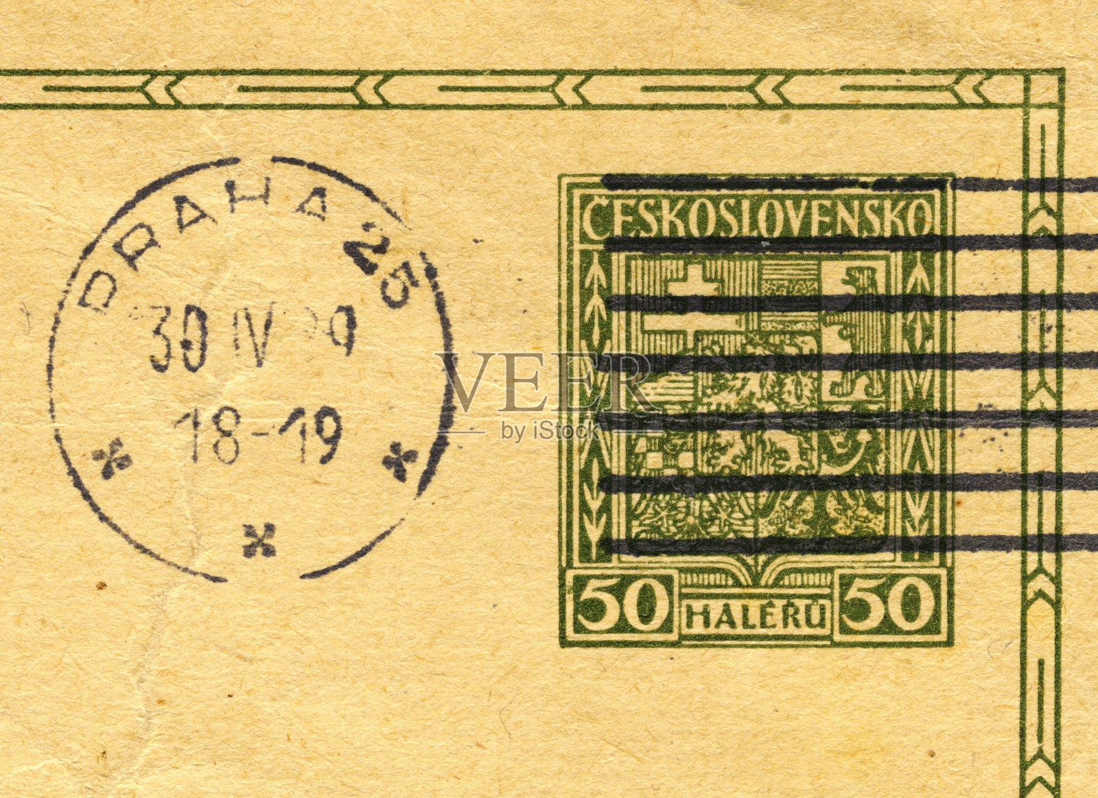 老式明信片照片摄影图片