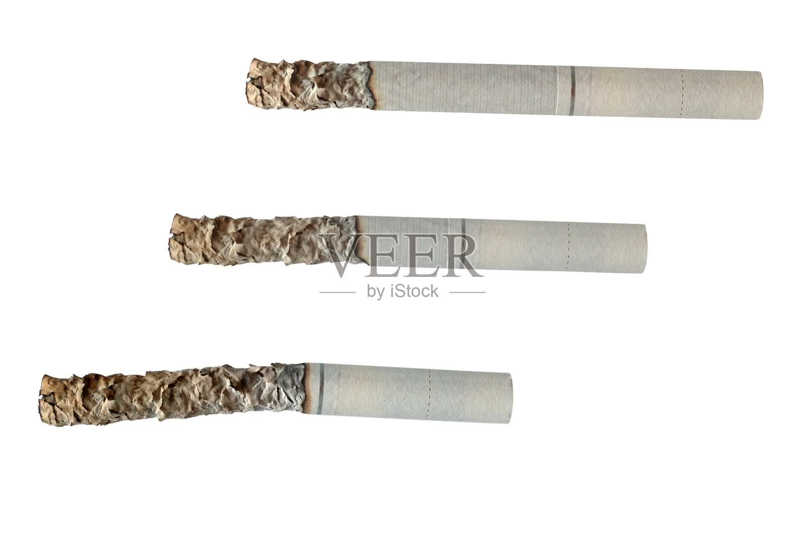 一根烟分三个阶段照片摄影图片