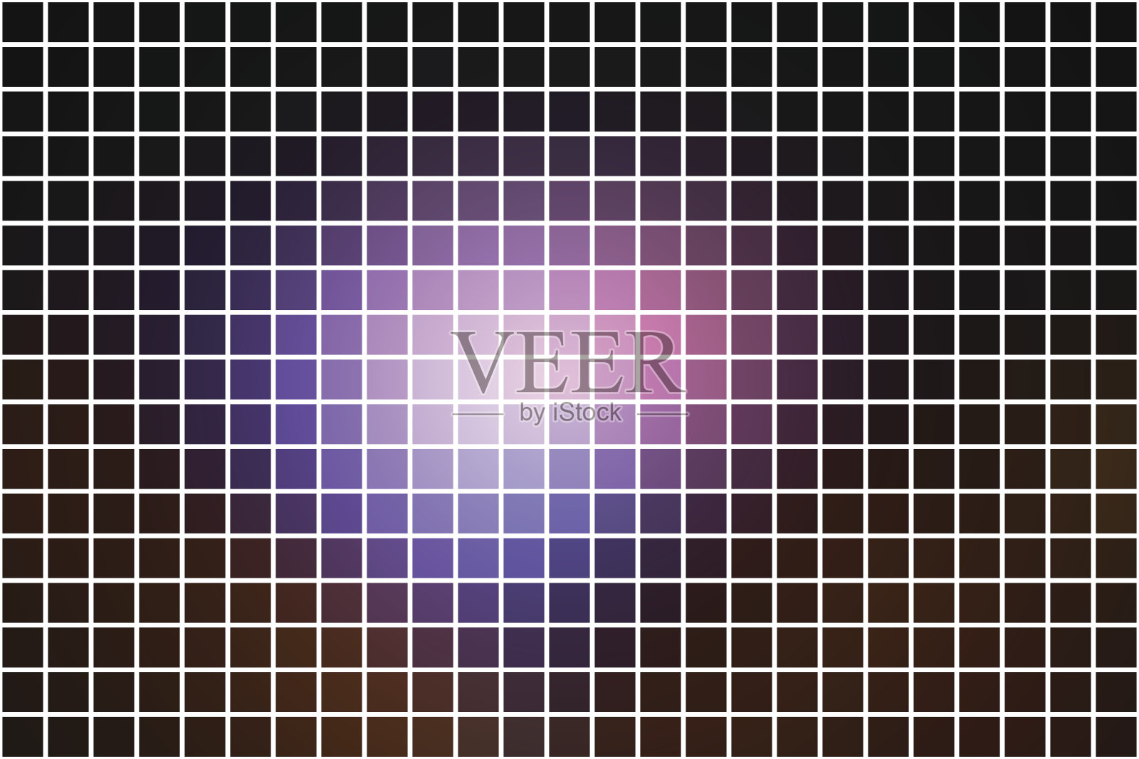 紫色棕色黑色方形马赛克背景上的白色插画图片素材