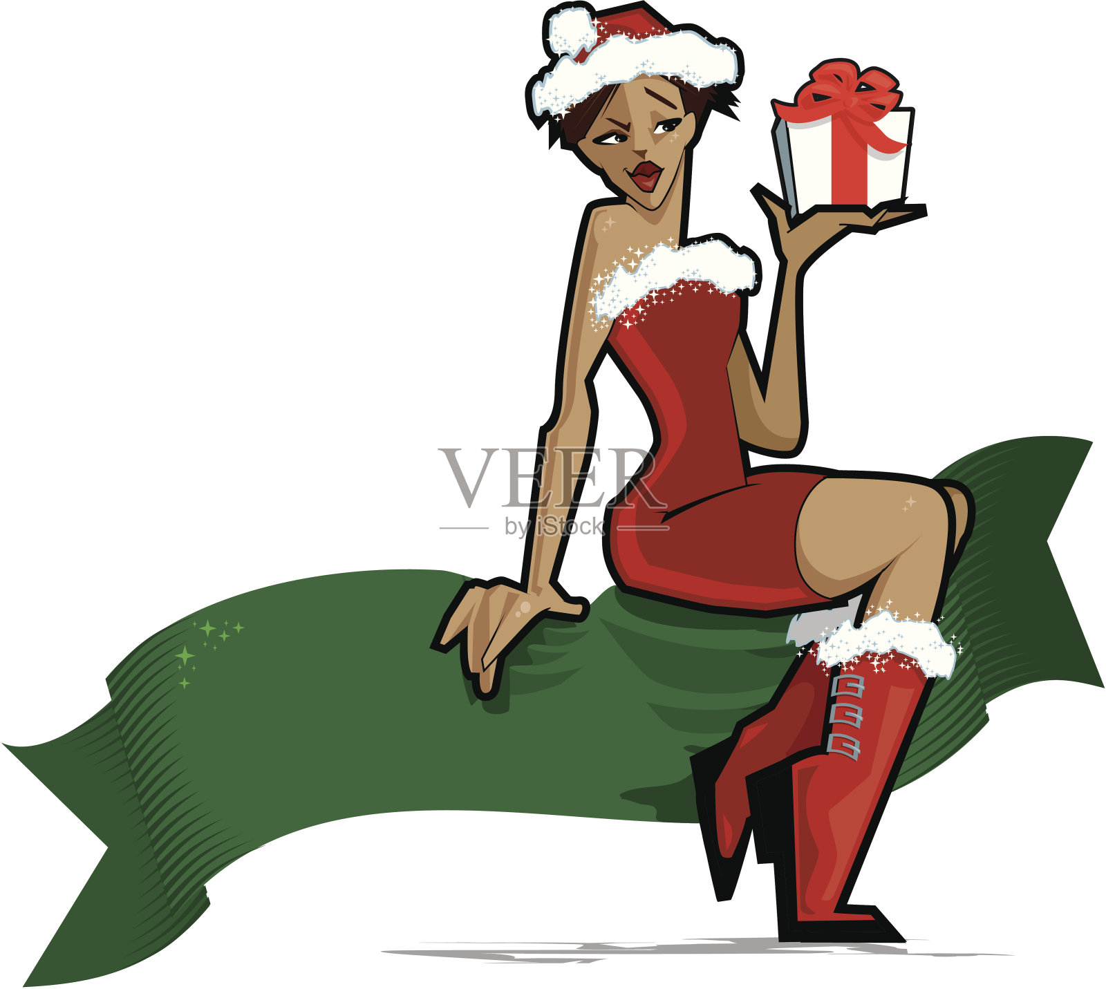 圣诞礼物插画图片素材