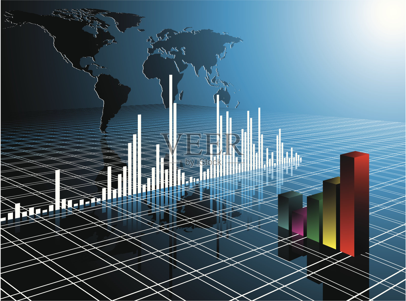 商业图的图解插画图片素材