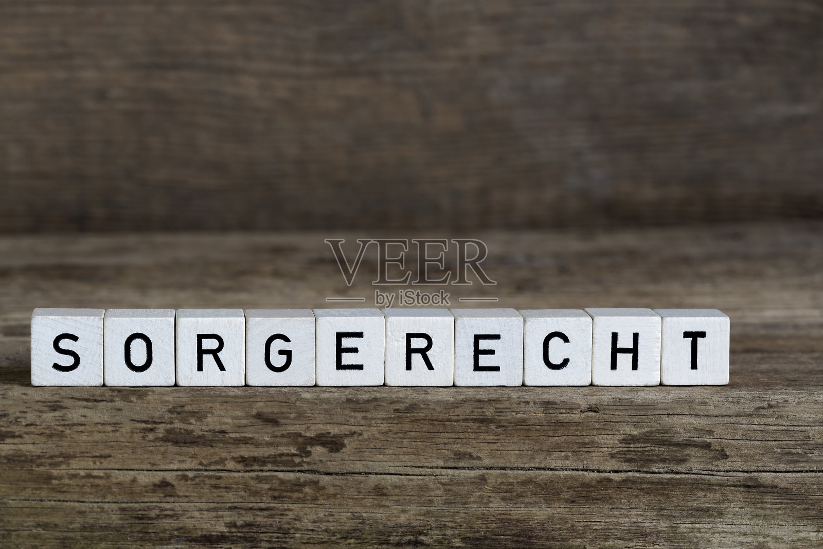 德语单词保管，用立方体写的照片摄影图片