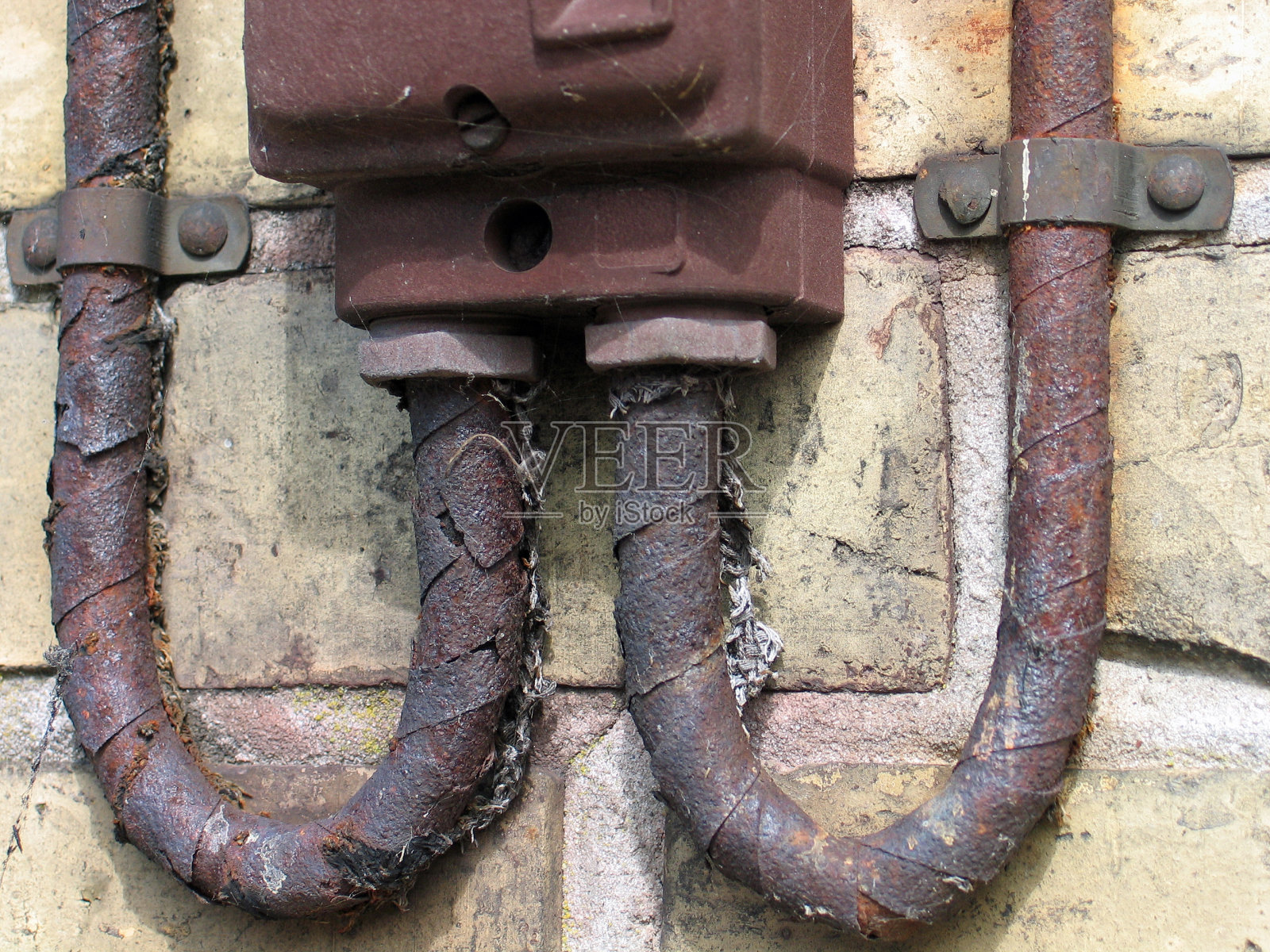 旧电接线盒照片摄影图片