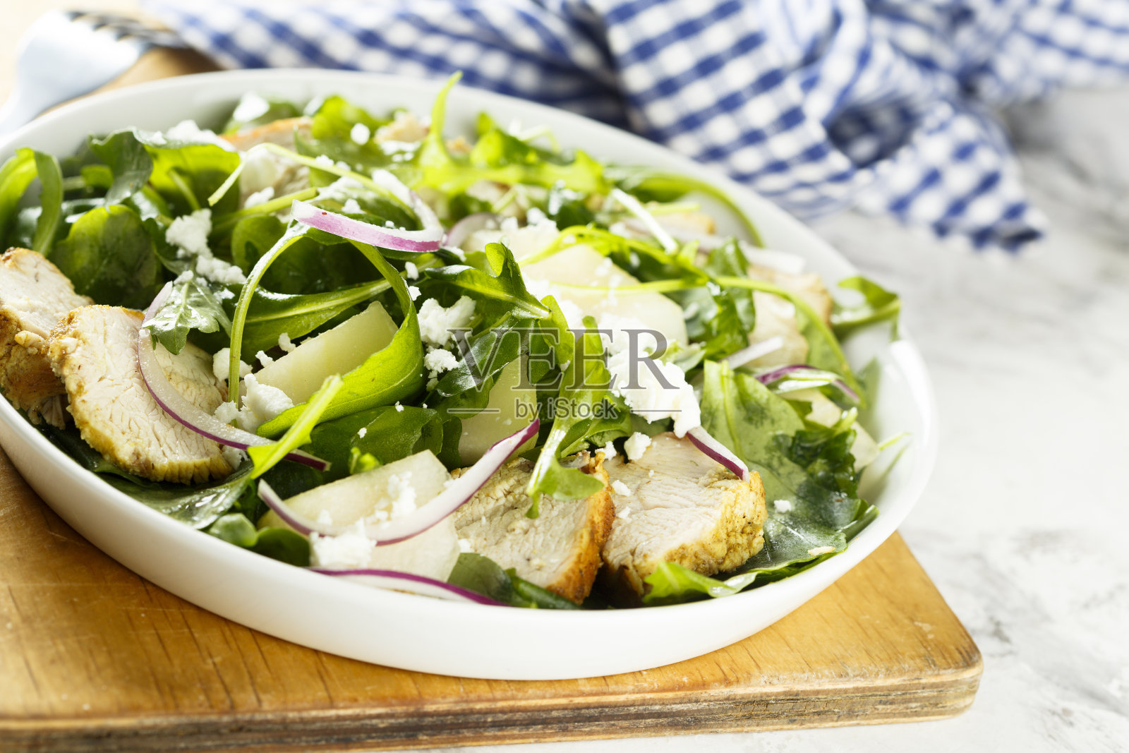 鸡肉沙拉照片摄影图片