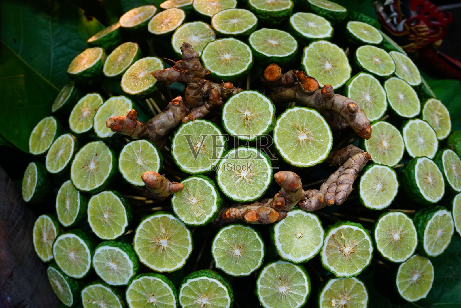 新鲜卡菲尔酸橙蔬菜照片摄影图片