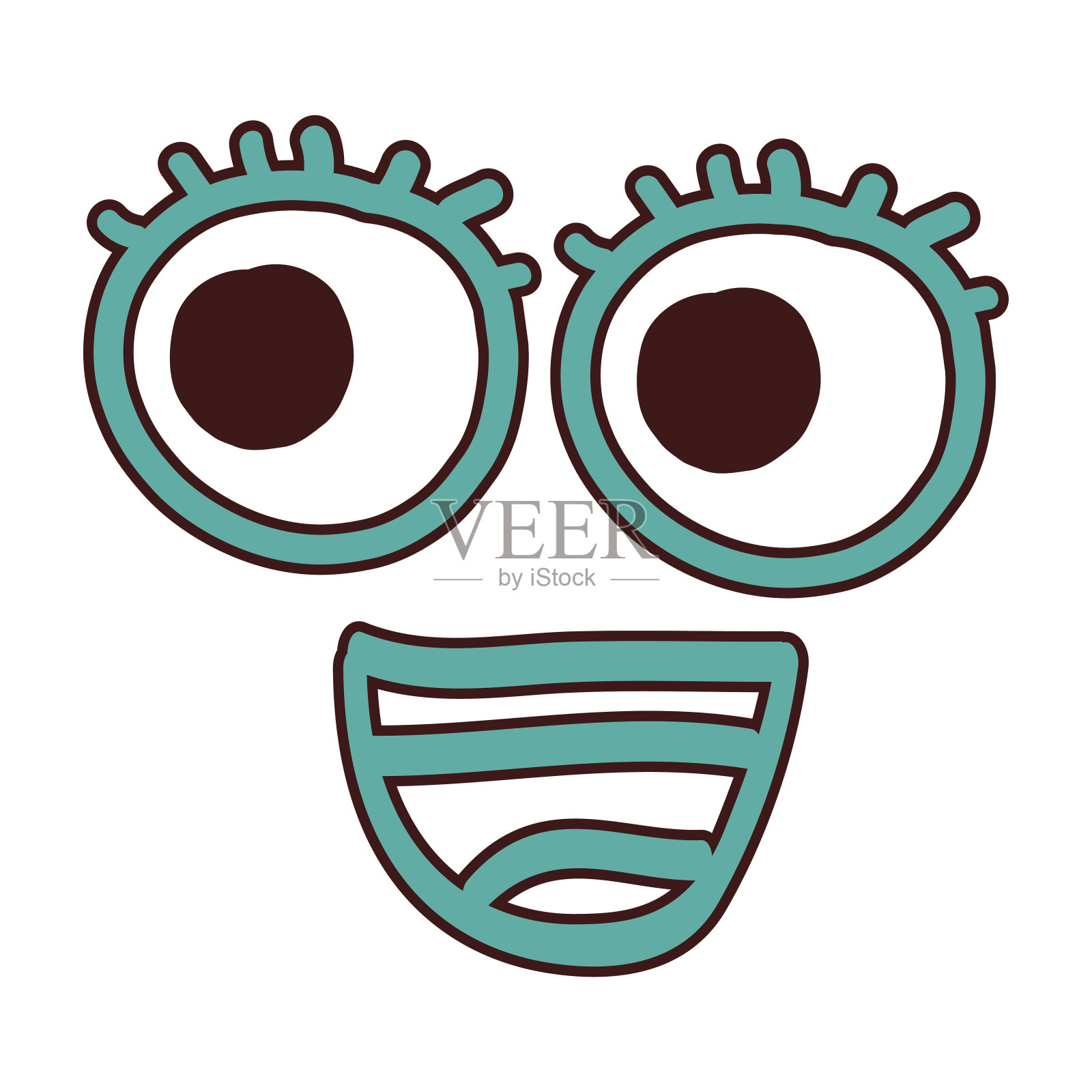 漫画脸卡瓦伊造型设计元素图片