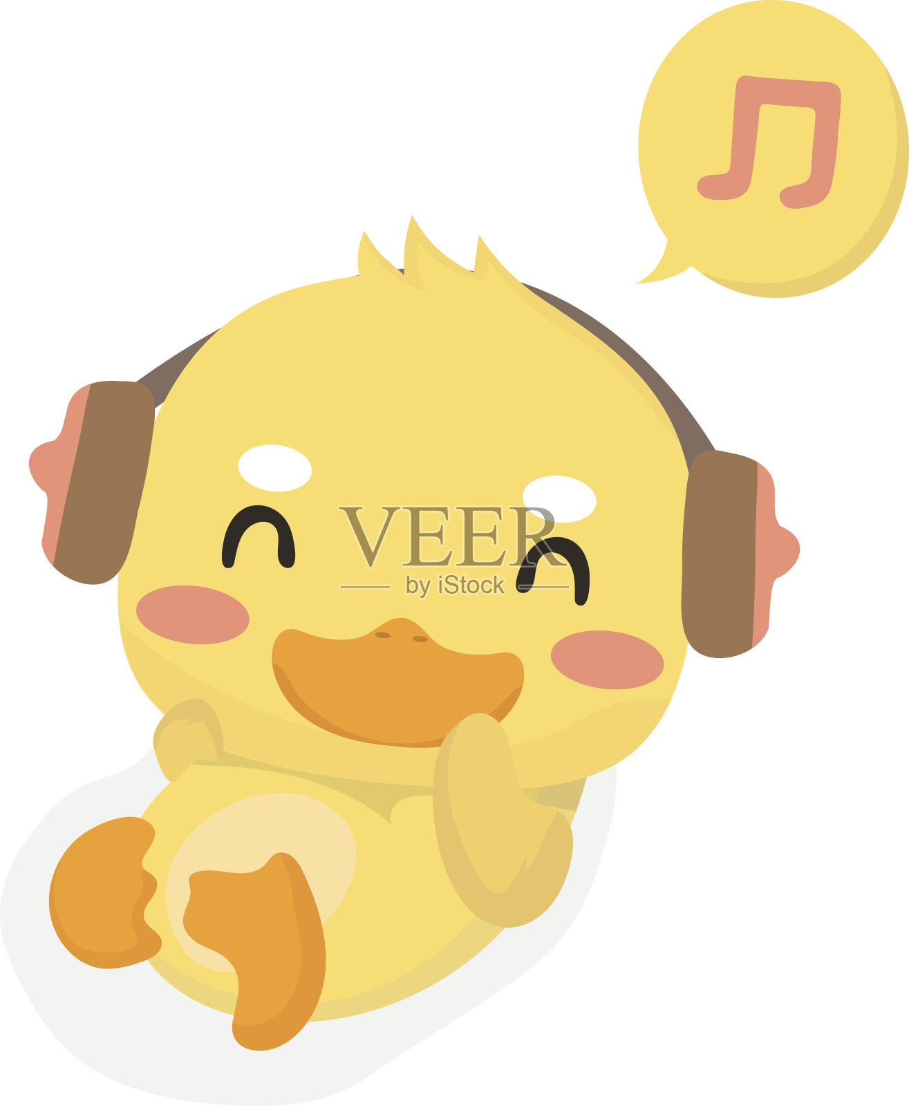 卡通小鸭子。设计元素图片