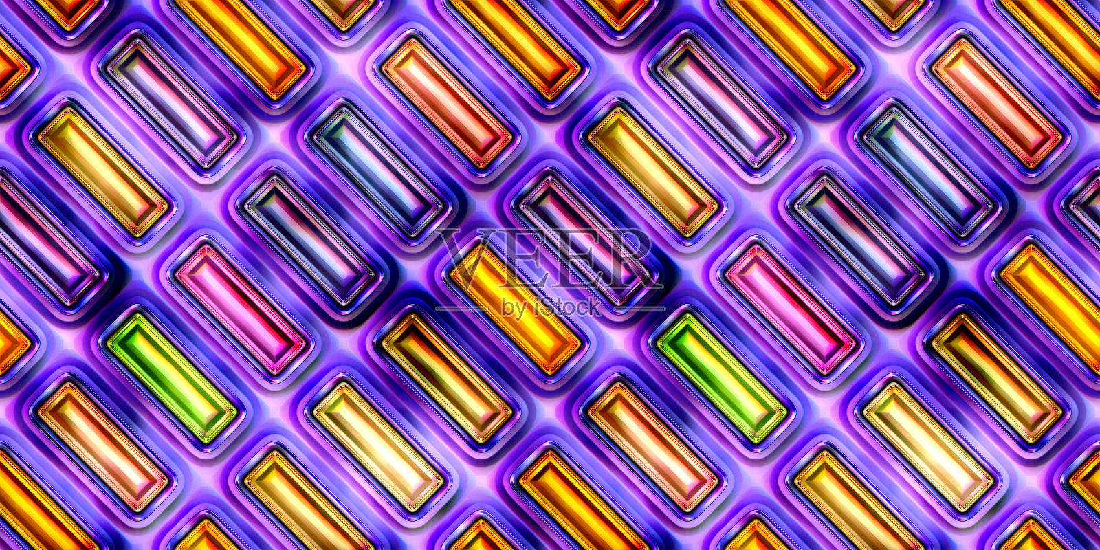 无缝纹理抽象闪亮的彩色3D插图照片摄影图片