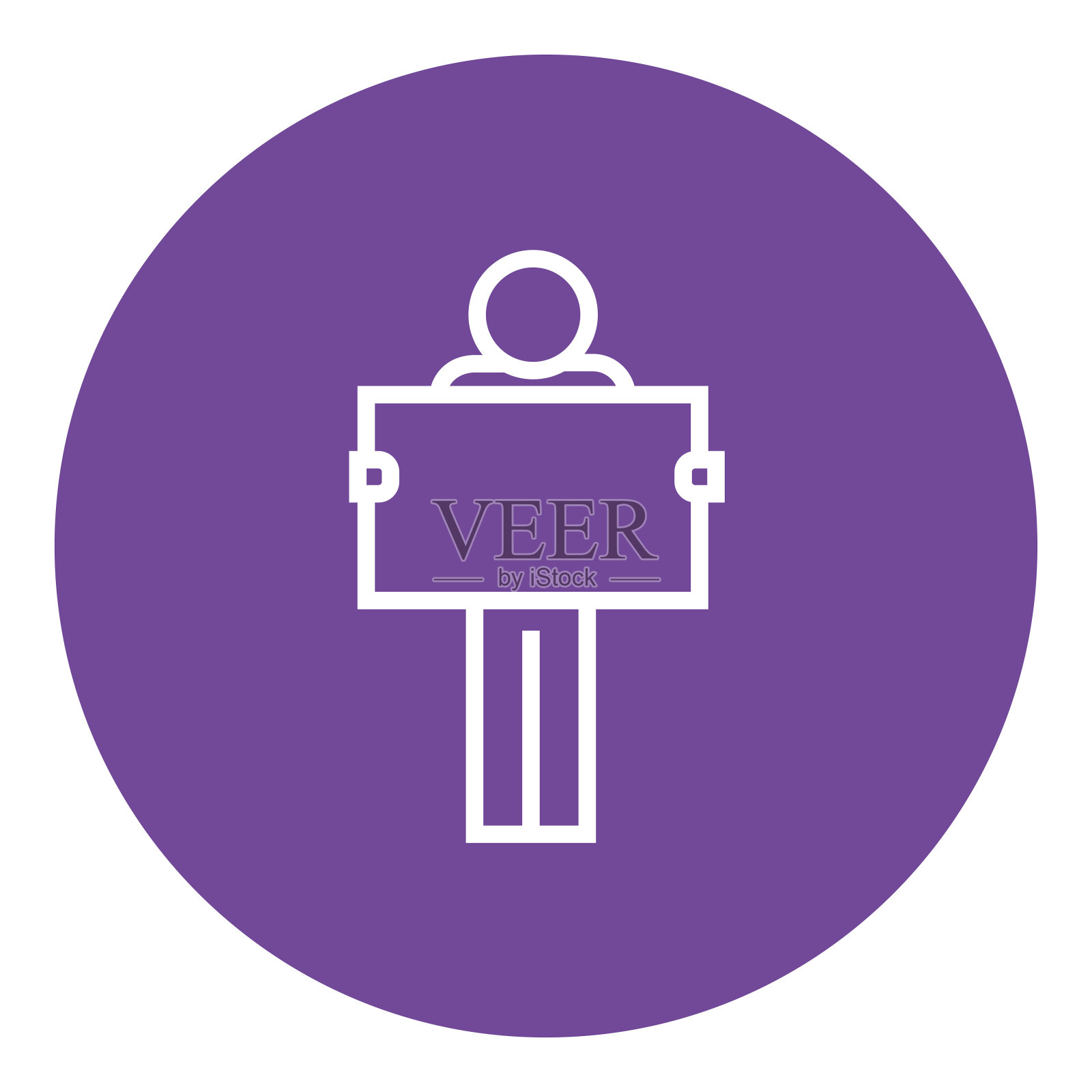 男人看着地图上的线条图标图标素材