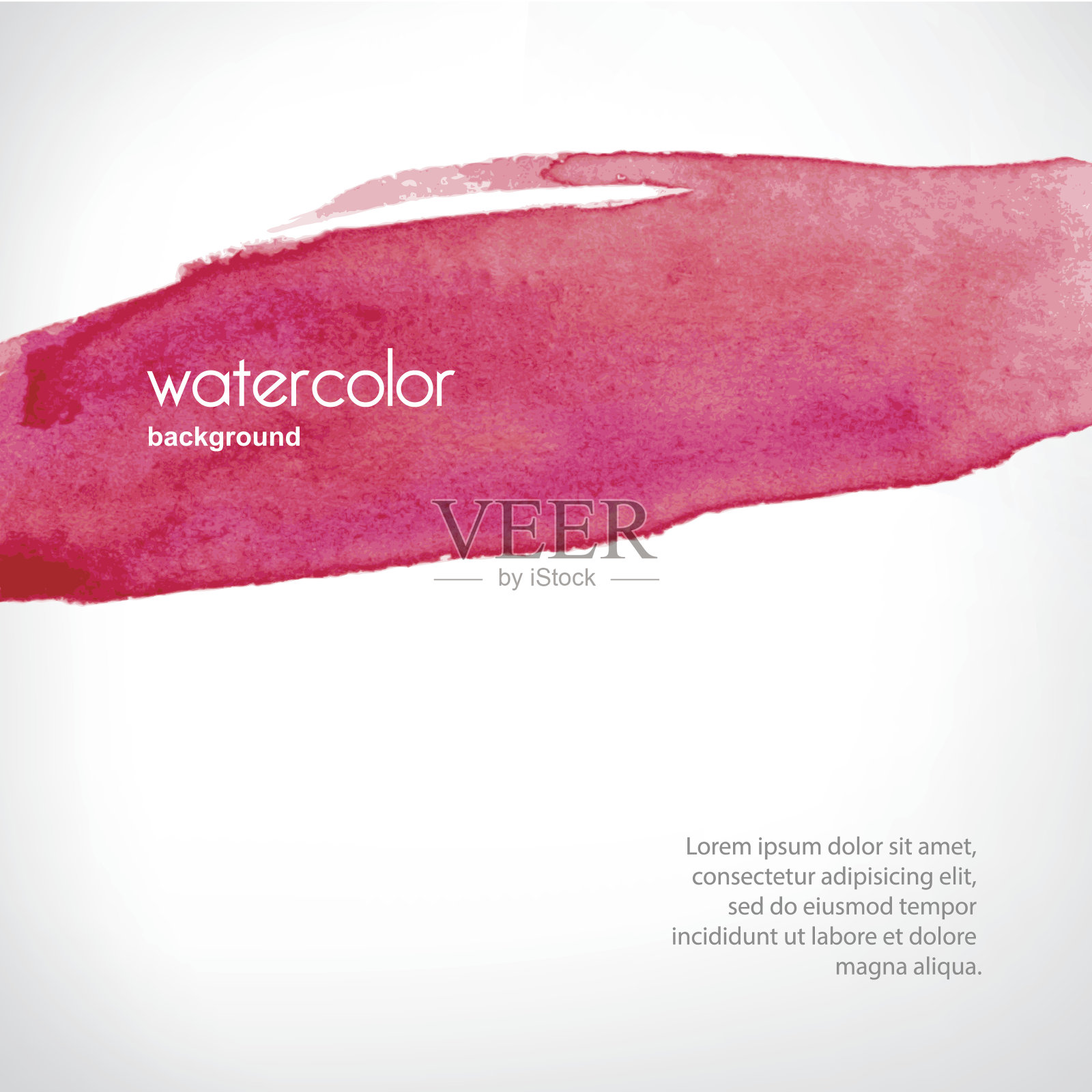 矢量水彩染色插画图片素材