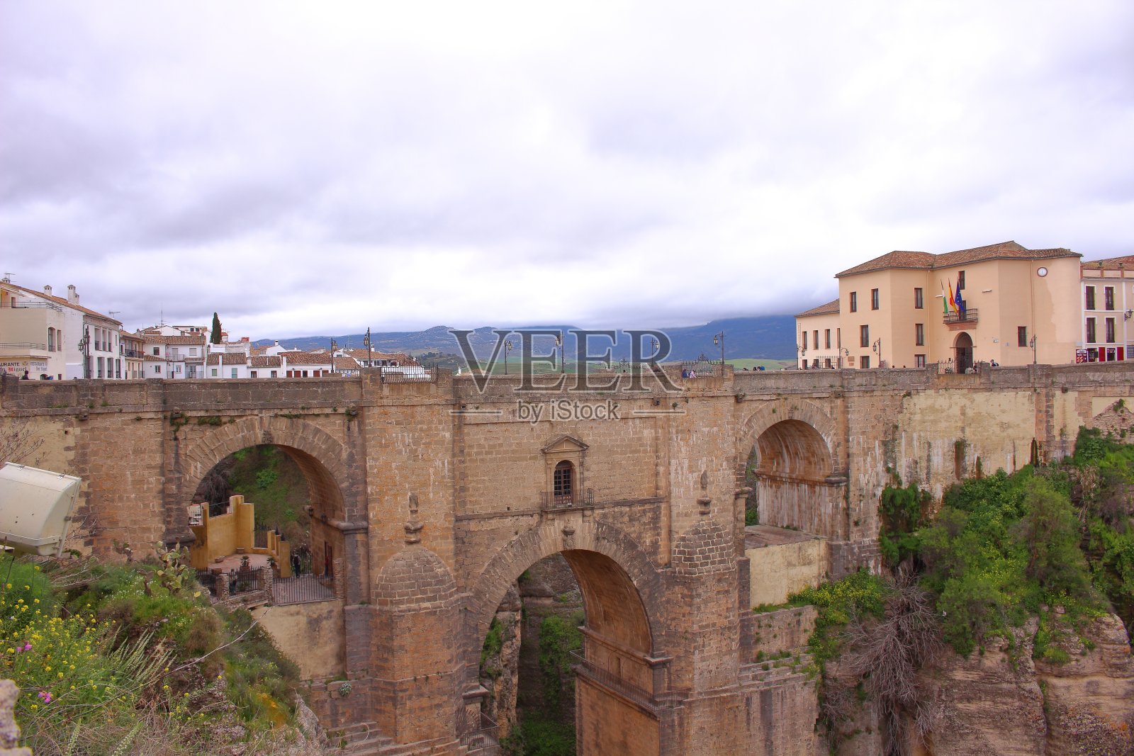 西班牙美丽的隆达城照片摄影图片