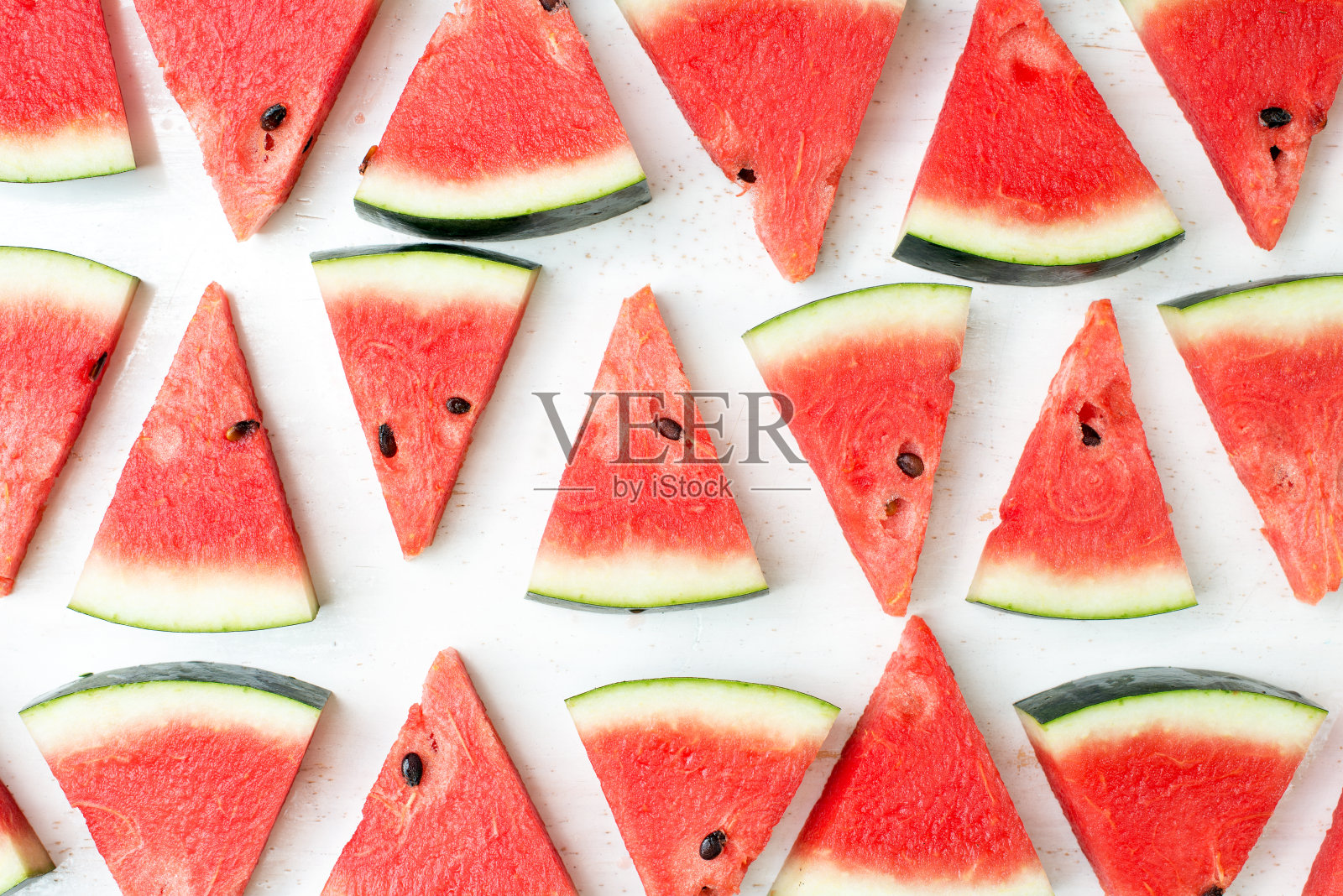 切西瓜照片摄影图片