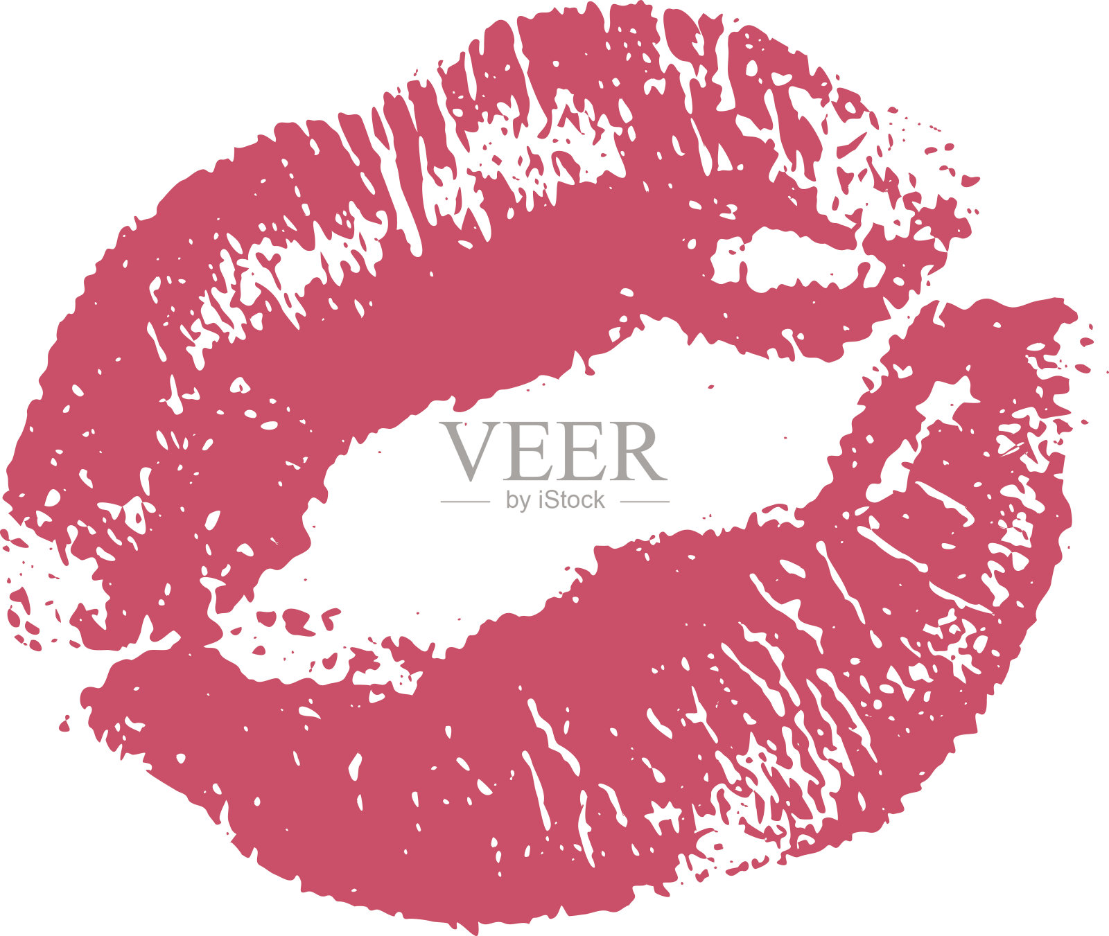 打印的粉红色矢量插图上的白色背景。每股收益设计元素图片