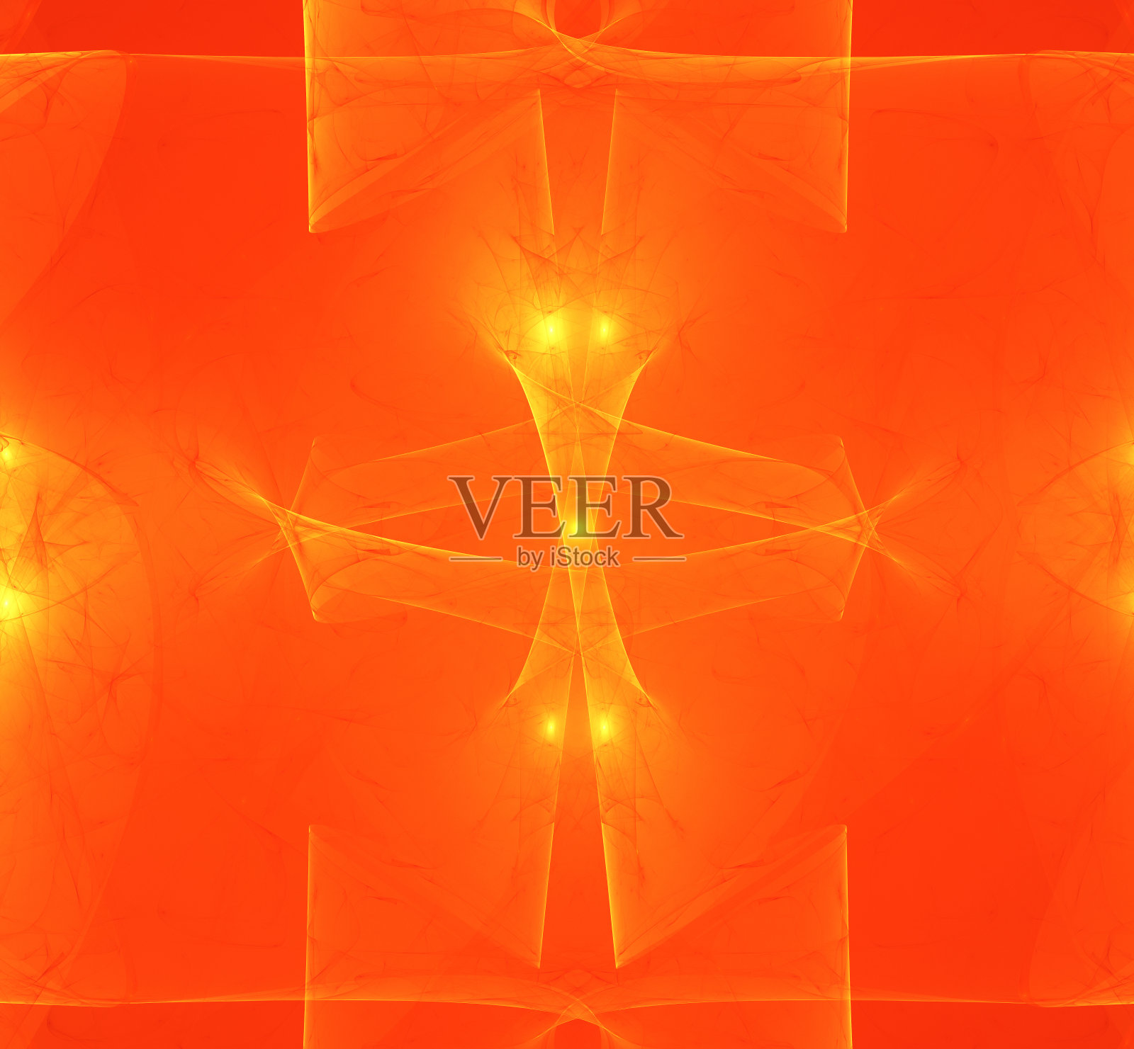 三维抽象分形插图的创意设计插画图片素材