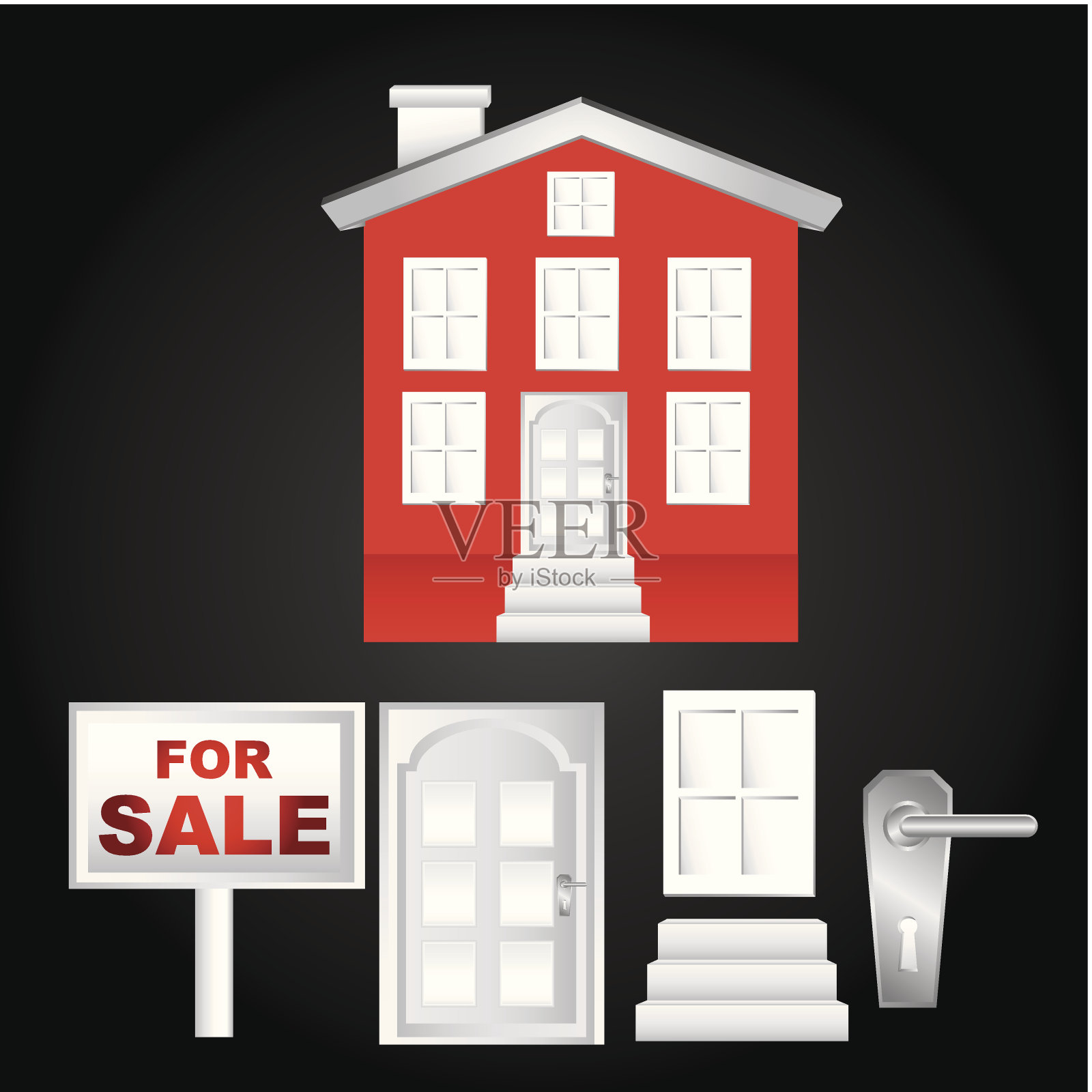 房子向量插画图片素材