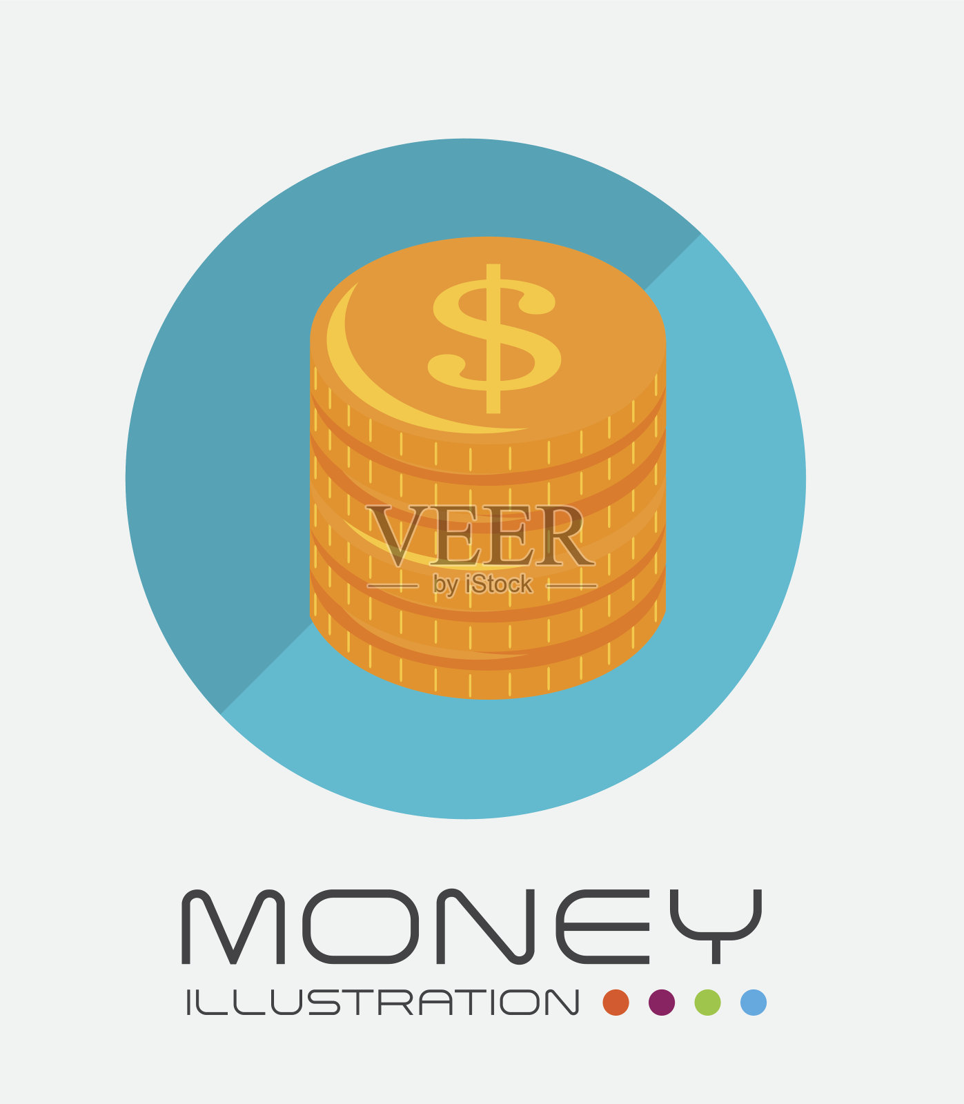 钱设计插画图片素材