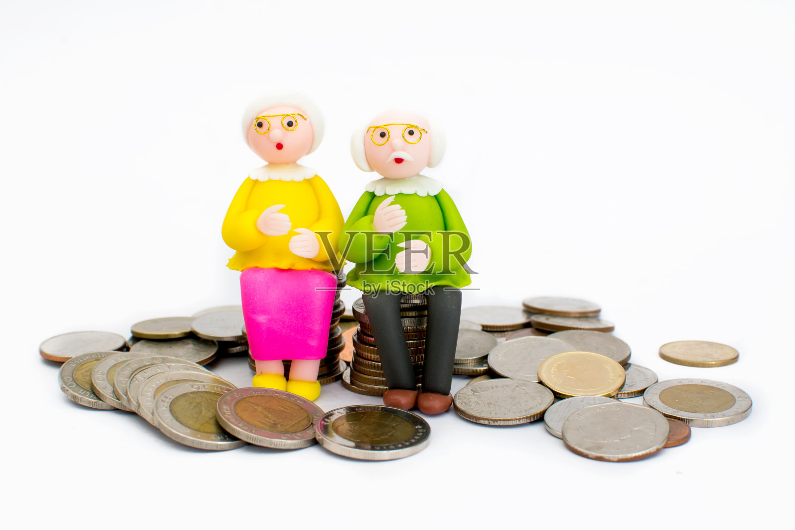 老男人、女人照片摄影图片